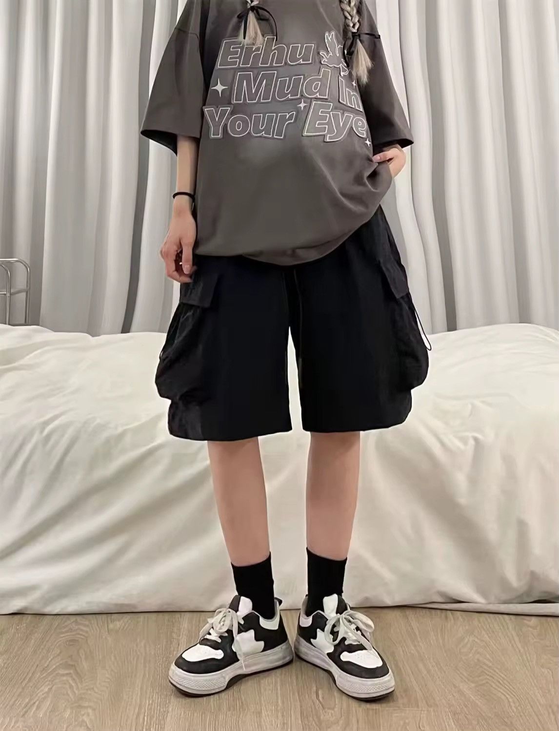 Other × Vintage Outdoor Utility Cargo Black Loose Shorts Size US 34 / EU 50 - 1 Thumbnail
