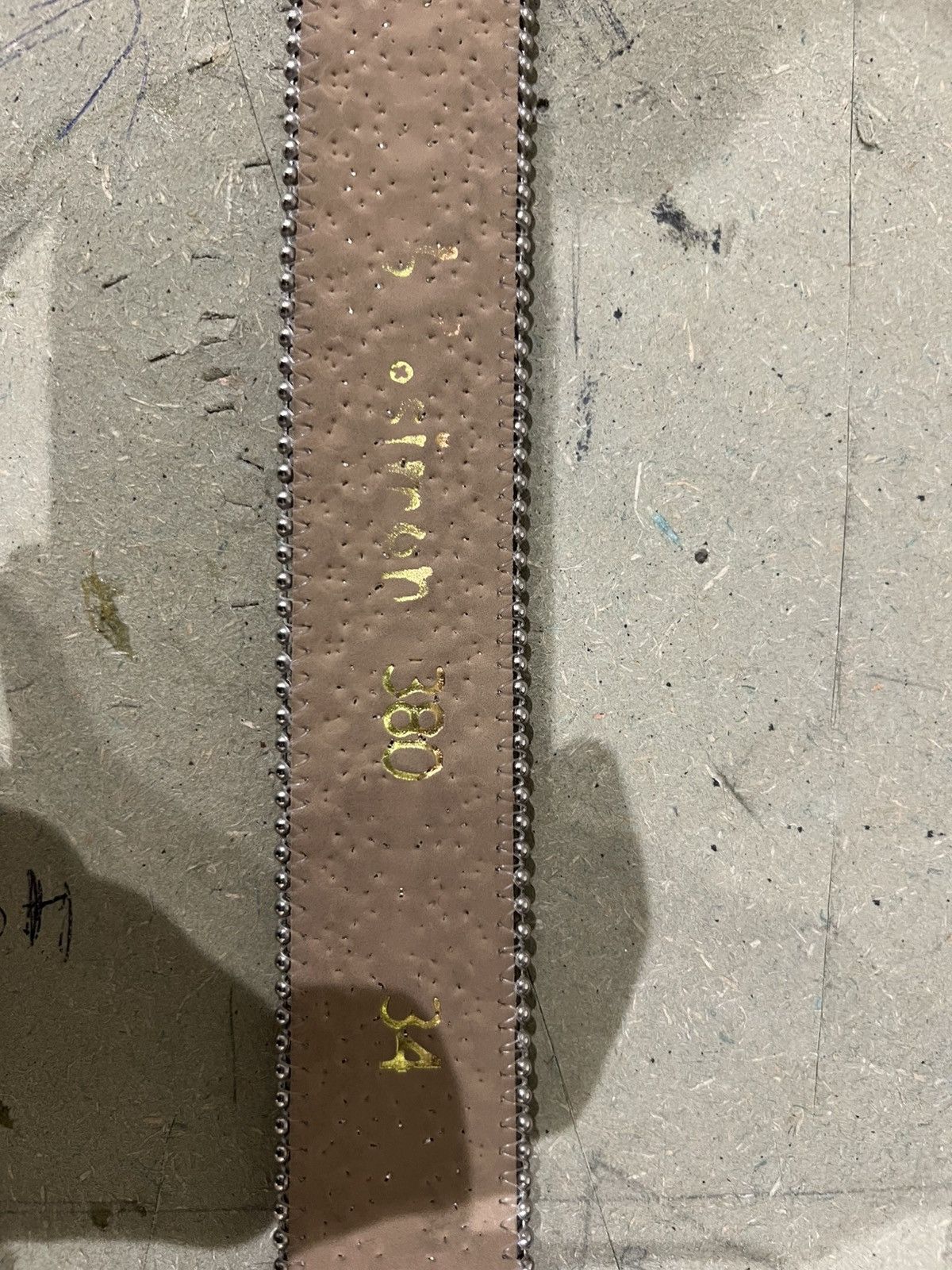 B.B. Simon Bb Simmons belt silver leather belt Size ONE SIZE - 6 Thumbnail