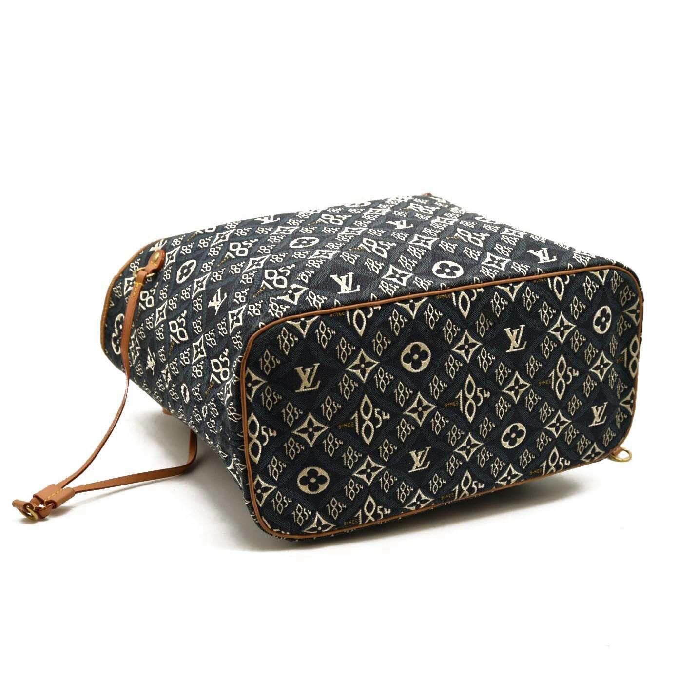 Louis Vuitton Louis Vuitton Jacquard Since 1854 Neverfull MM Blue Size ONE SIZE - 4 Thumbnail