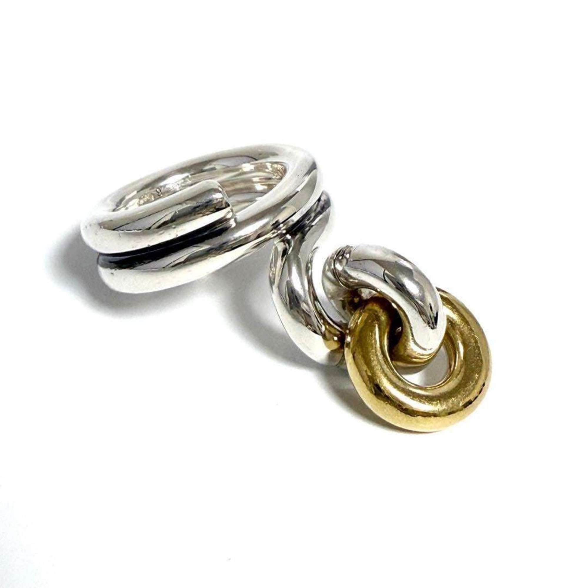 Bottega Veneta Bottega Veneta Women's Combination Ring, Silver 925 Size ONE SIZE - 1 Thumbnail