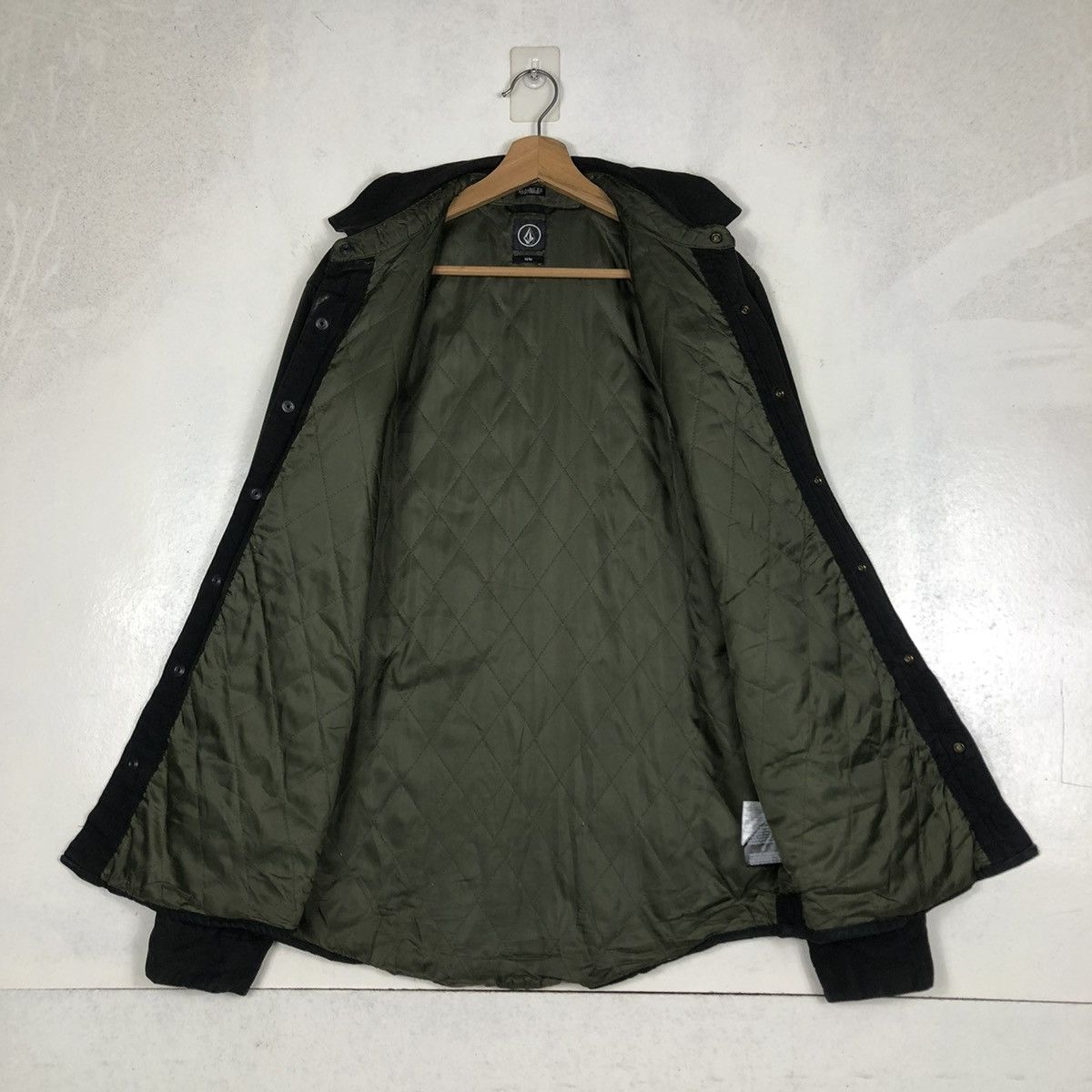 Japanese Brand 📌VINTAGE BIKER WOOL JACKET VOLCOM CARGO POCKET Size US M / EU 48-50 / 2 - 14 Thumbnail