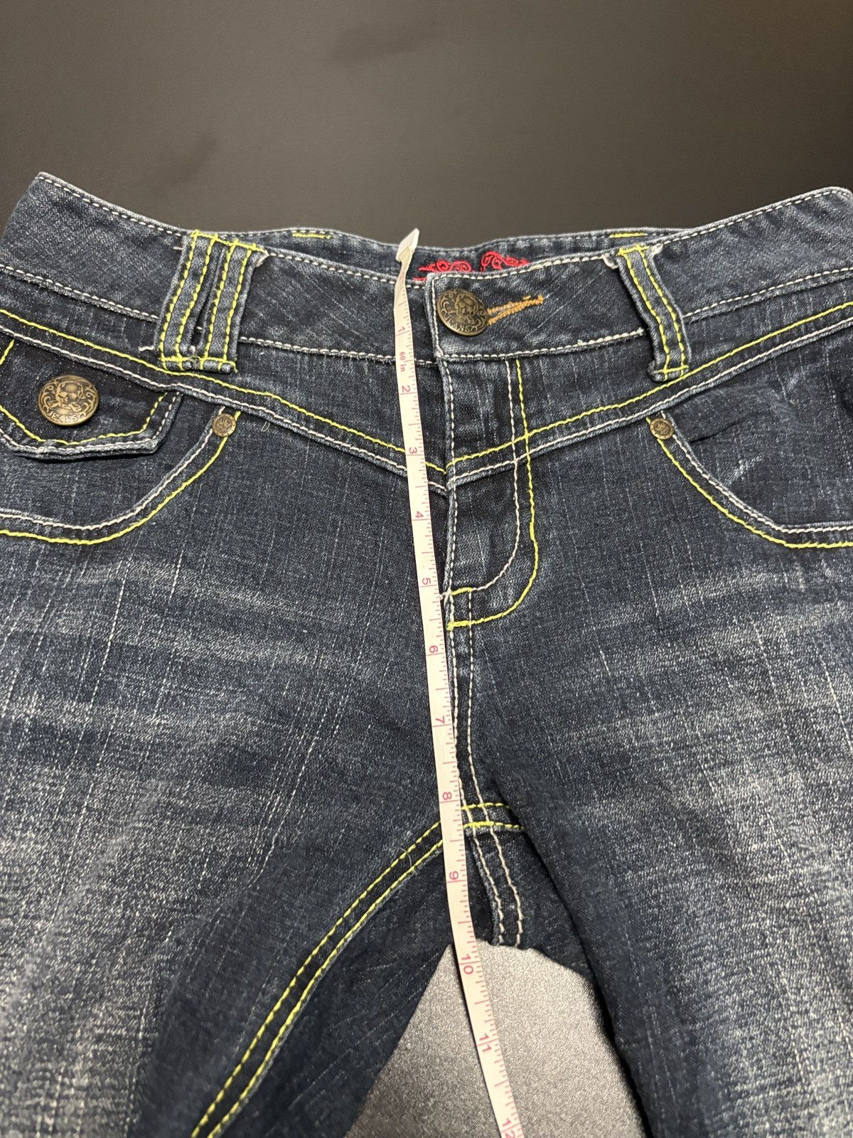 BCBGeneration Y2K BCBG Flare Bootcut Denim Jeans Size 28" / US 6 / IT 42 - 11 Thumbnail