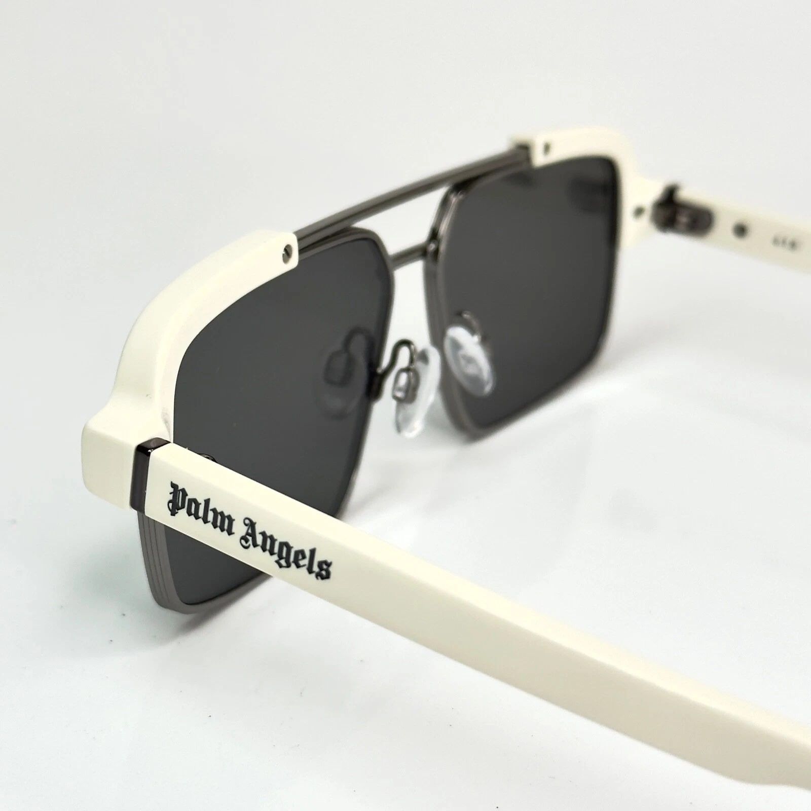 Palm Angels PALM ANGELS PERI10D 10D PANORAMA White Logo Fashion Sunglass Size ONE SIZE - 4 Thumbnail