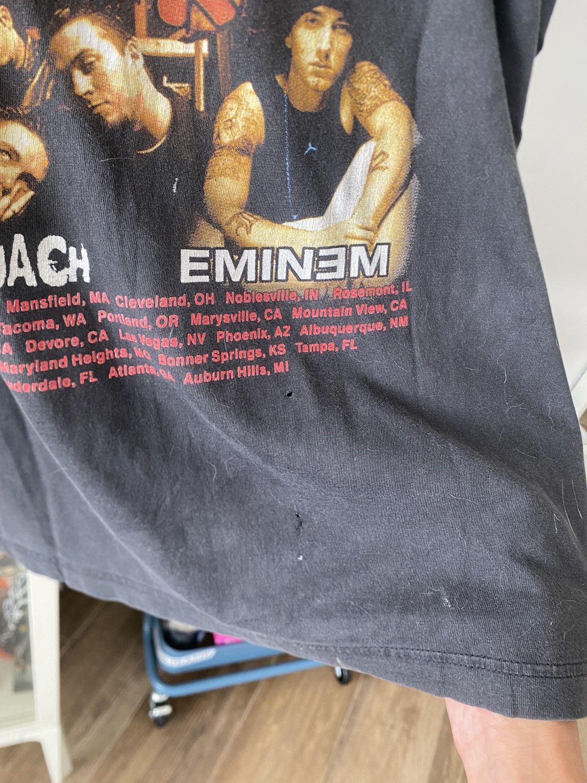 Other Vintage Eminem 90s Hiphop tee Size US XL / EU 56 / 4 - 5 Thumbnail