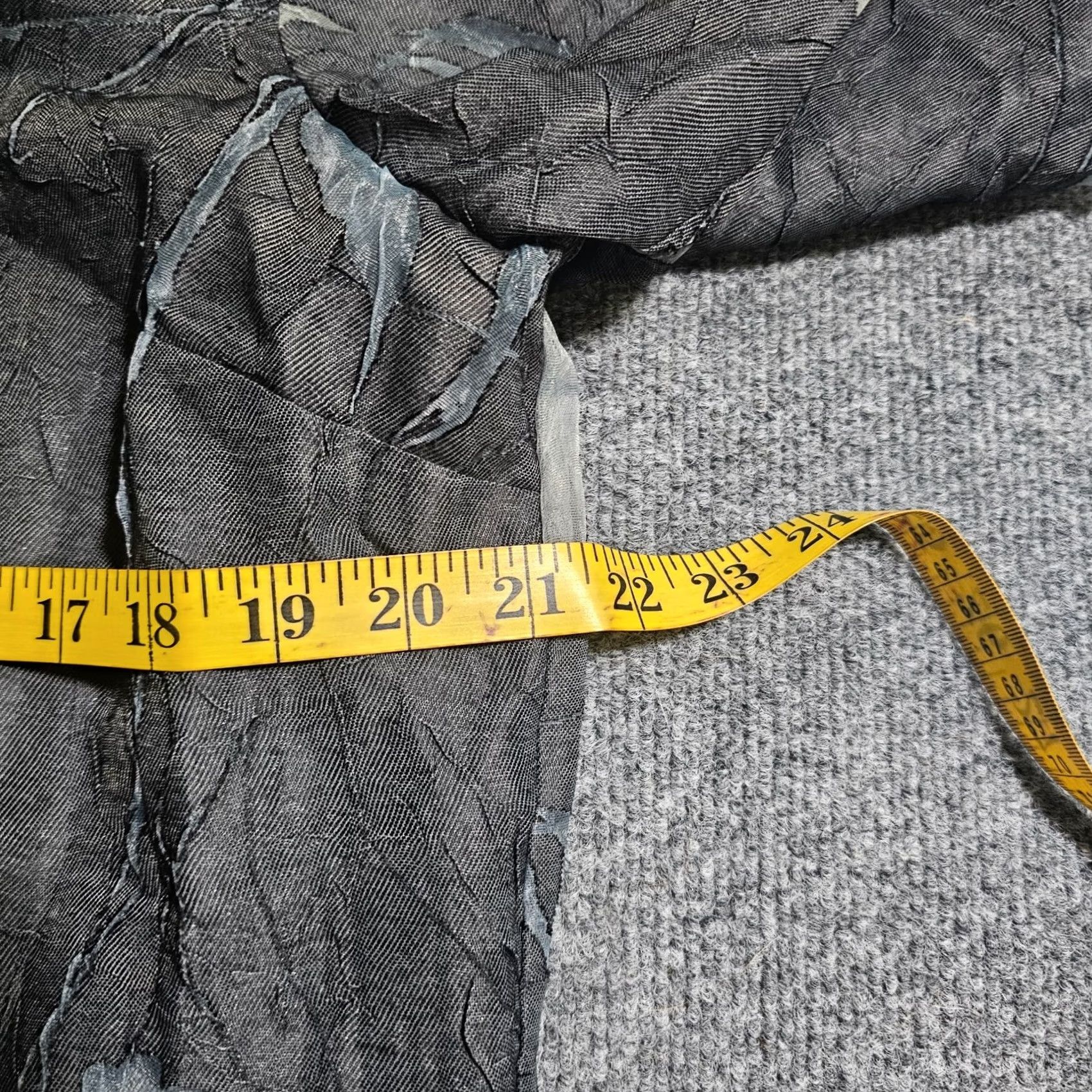 Coldwater Creek Coldwater Creek Womens Large Gray Floral Sheer Button Classic Cocktail Size L / US 10 / IT 46 - 5 Thumbnail