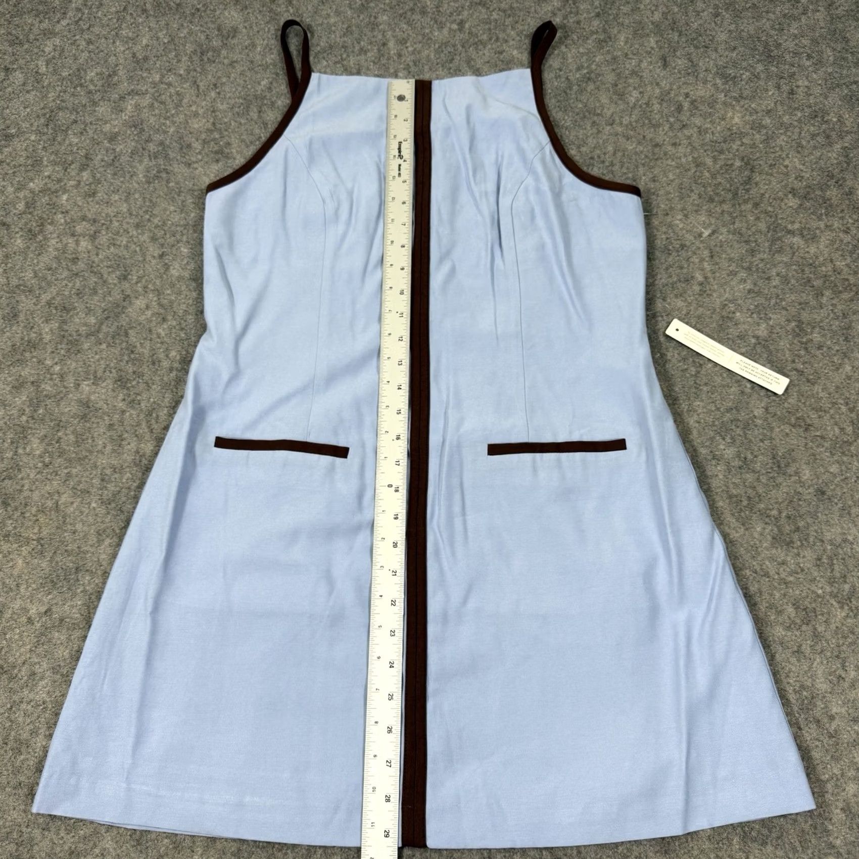 Anthropologie Anthropologie Sovere Sleeveless Shift Refine Mini Dress Women's Large Blue Size L / US 10 / IT 46 - 4 Thumbnail