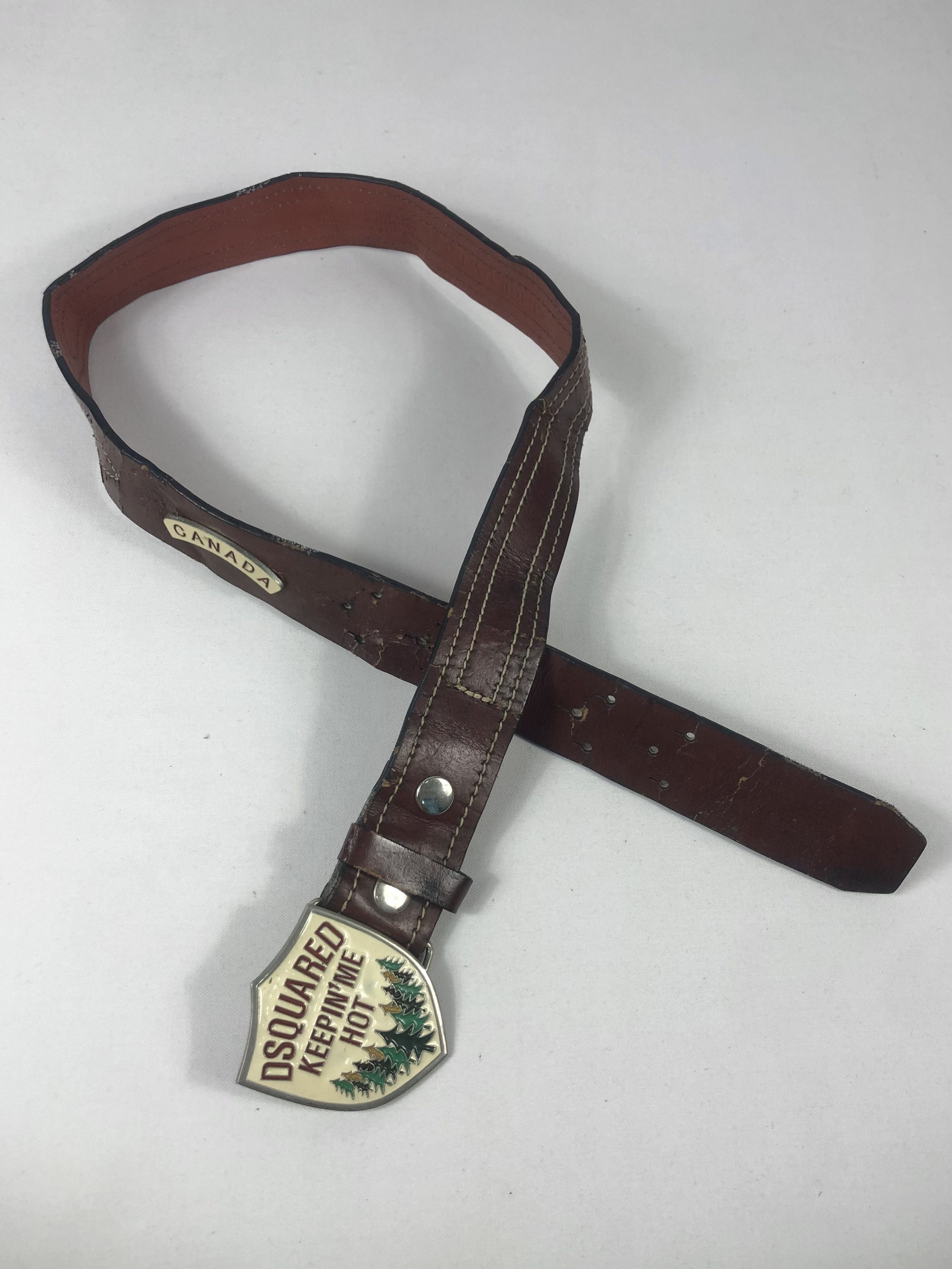 Dsquared2 Rare Vintage Dsquared2 Leather Buckle Belt Size ONE SIZE - 4 Thumbnail
