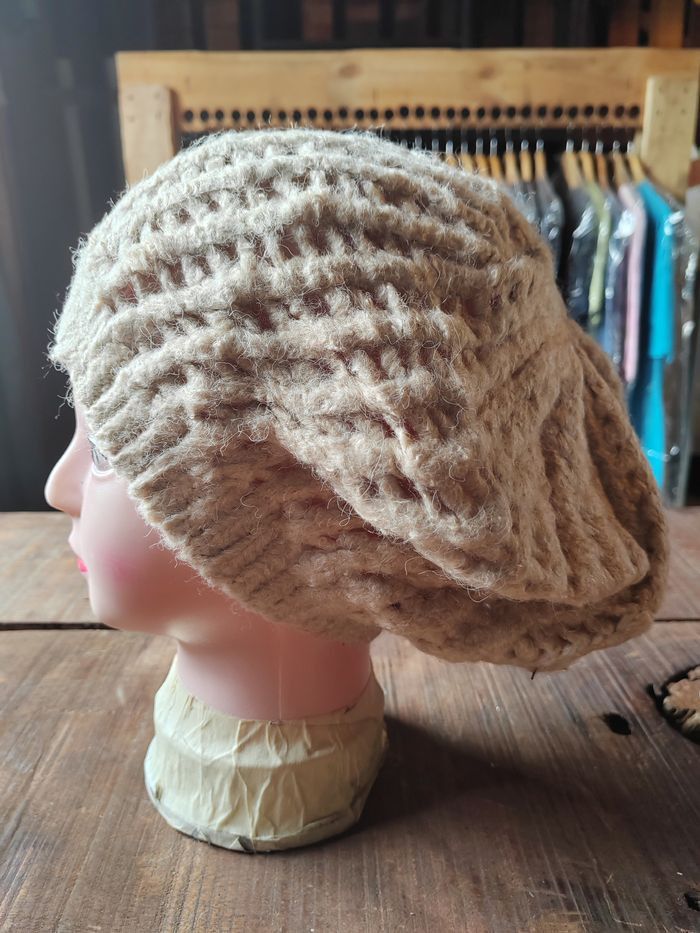 Japanese Brand Vintage Crochet Knitted handmade Beanie Snowcap Size ONE SIZE - 1 Thumbnail