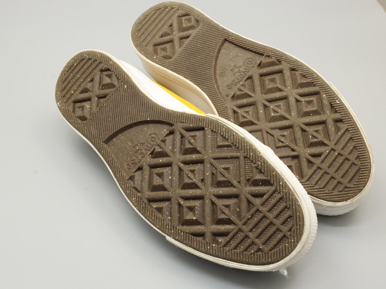 Unknown London Yellow Canvas Allstar Women's Sneakers with White Rubber Toe Size US 7.5 / IT 37.5 - 9 Thumbnail