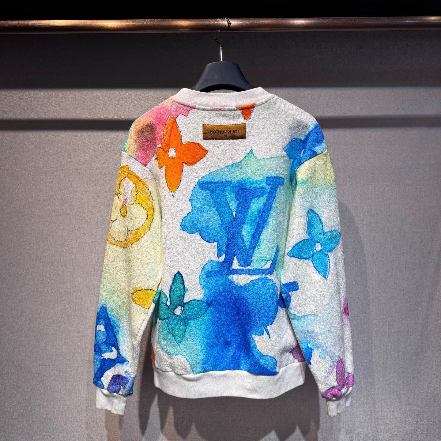 Louis Vuitton Louis Vuitton colorful ink logo knit sweater L Size L / US 10 / IT 46 - 4 Thumbnail