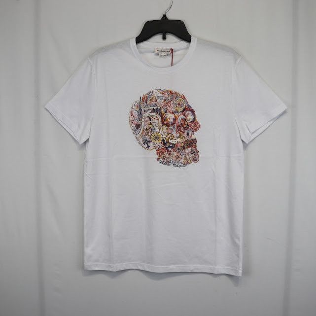 Alexander McQueen o1rshd1 ***Defective / T-Shirt in White Size US S / EU 44-46 / 1 - 2 Thumbnail
