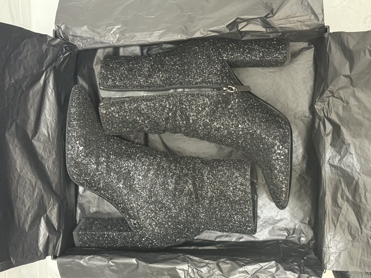 Saint Laurent Paris Saint Laurent Lou Glitter Ankle Boot Size US 9 / IT 39 - 17 Thumbnail