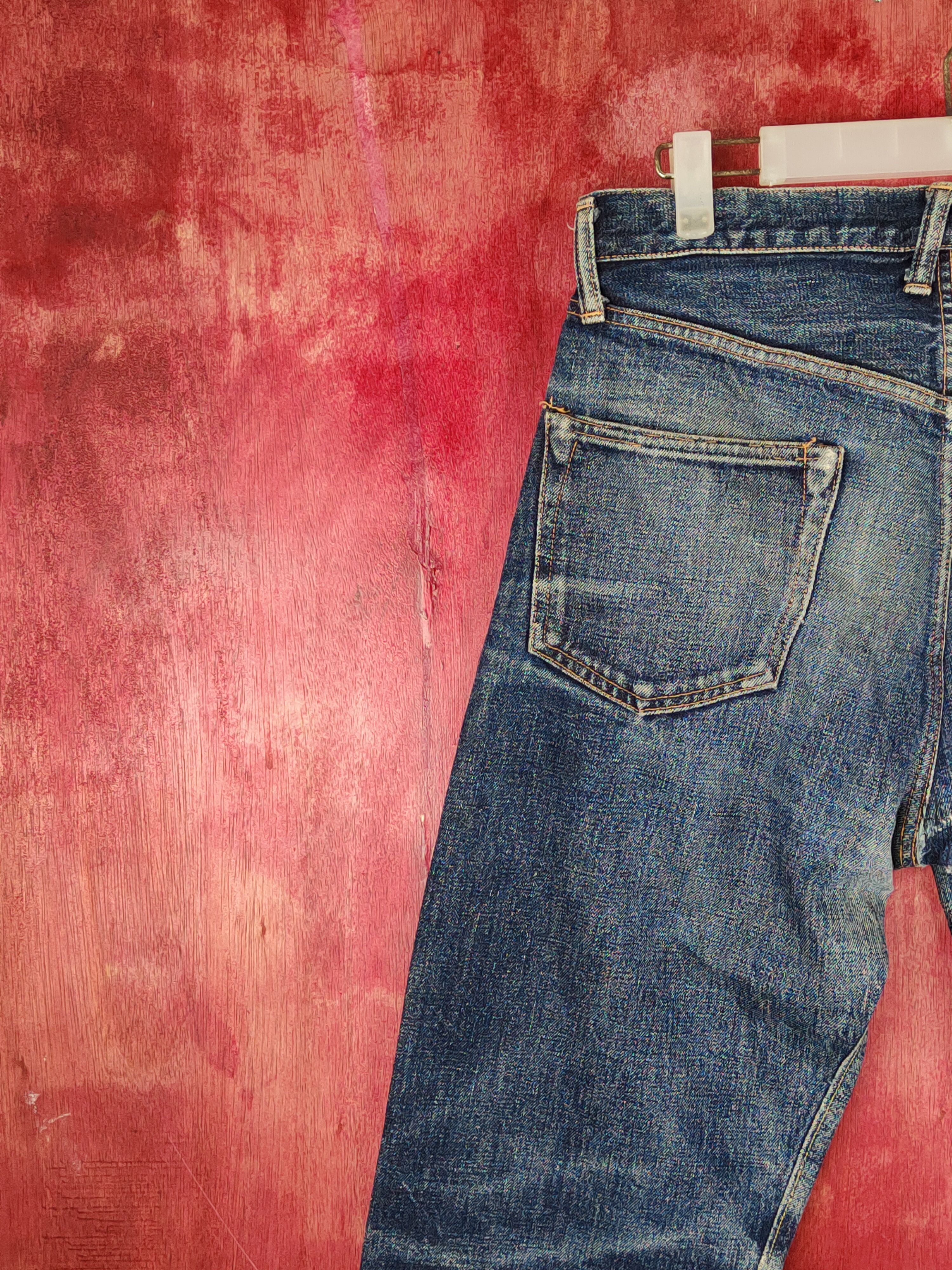 Denime DL Denime Japan Vintage Distressed Ripped Jeans #S1705 Size US 31 - 10 Thumbnail