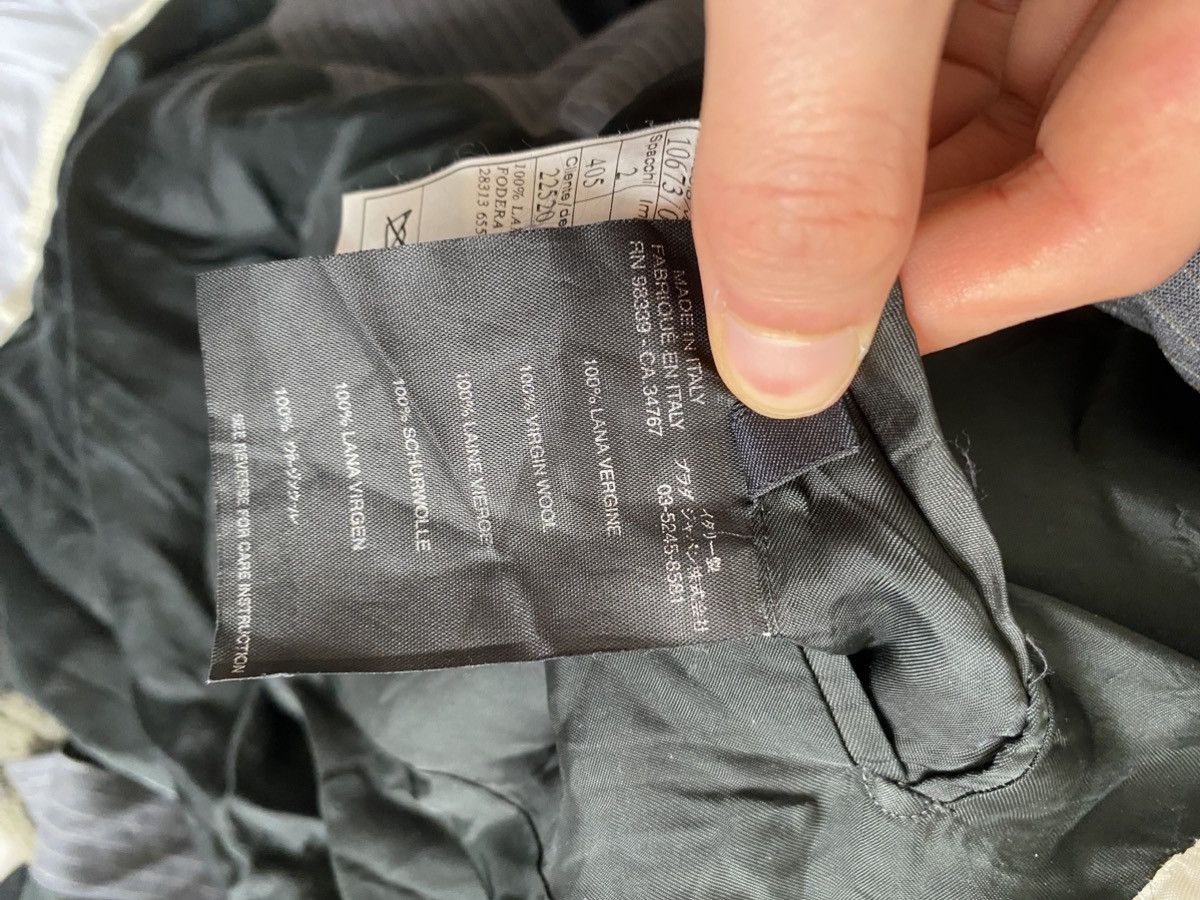 Prada 03aw grey pinstriped wool blazer Size 48R - 10 Thumbnail