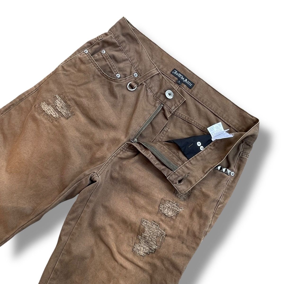 In The Attic × Japanese Brand × Seditionaries 🇯🇵 IN THE ATTIC DISTRESSED DENIM PANTS Size US 31 - 7 Thumbnail