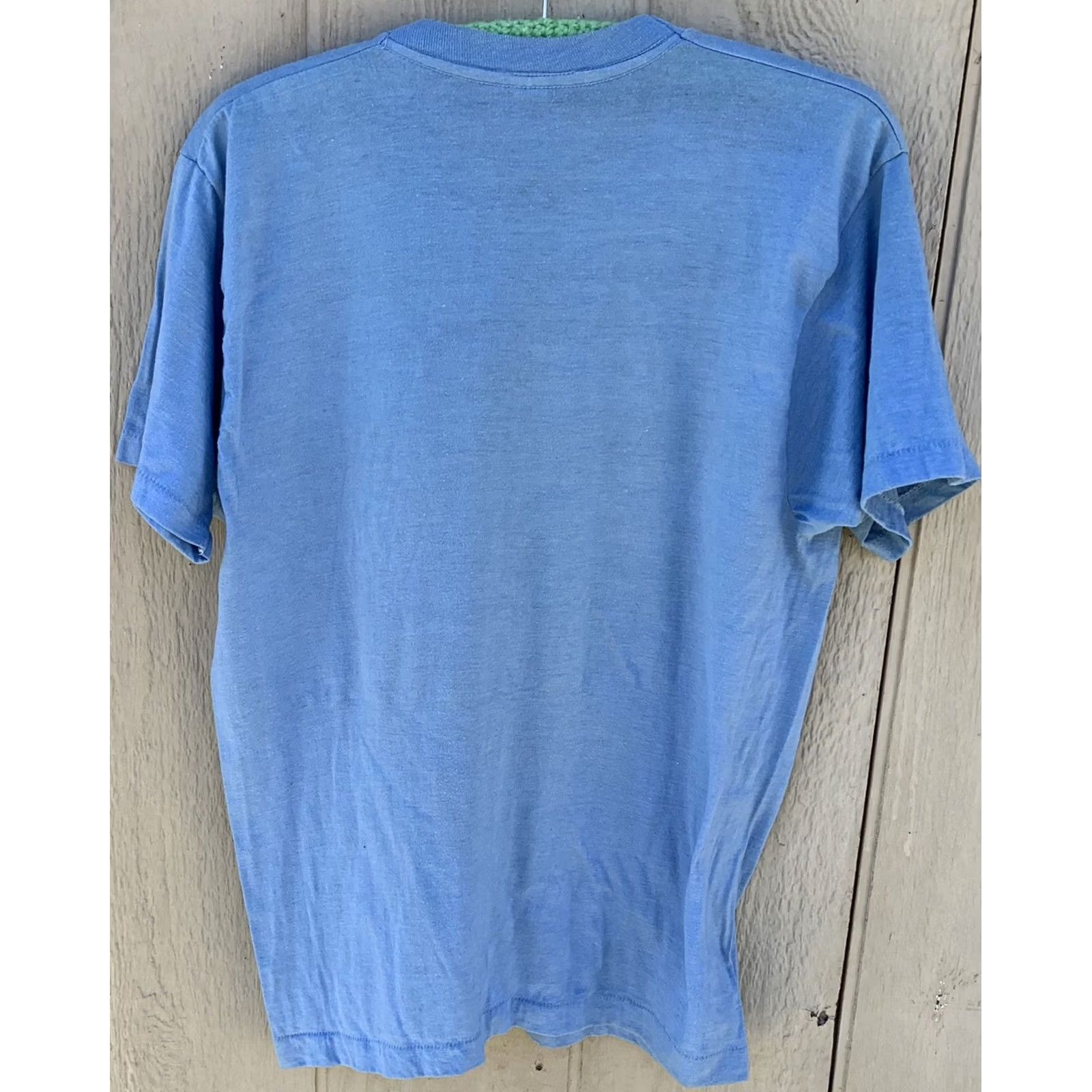 Vintage VINTAGE Rick Funny Bunny and Super Geek t-shirt (iron on lettering) 80s 1980s L Shirt Unisex Blue Screen Stars 1980s Mens Womens Girls Boys Size US L / EU 52-54 / 3 - 3 Thumbnail
