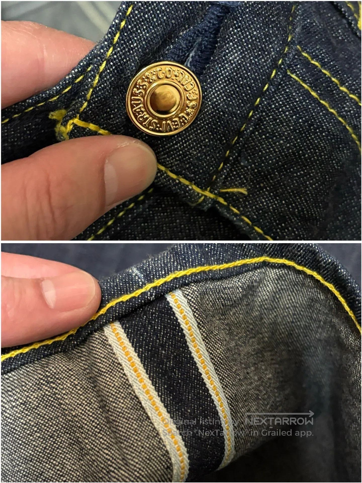 Levi's Levi's Fenom Unwashed Raw Denim Jeans. Size US 32 / EU 48 - 4 Thumbnail