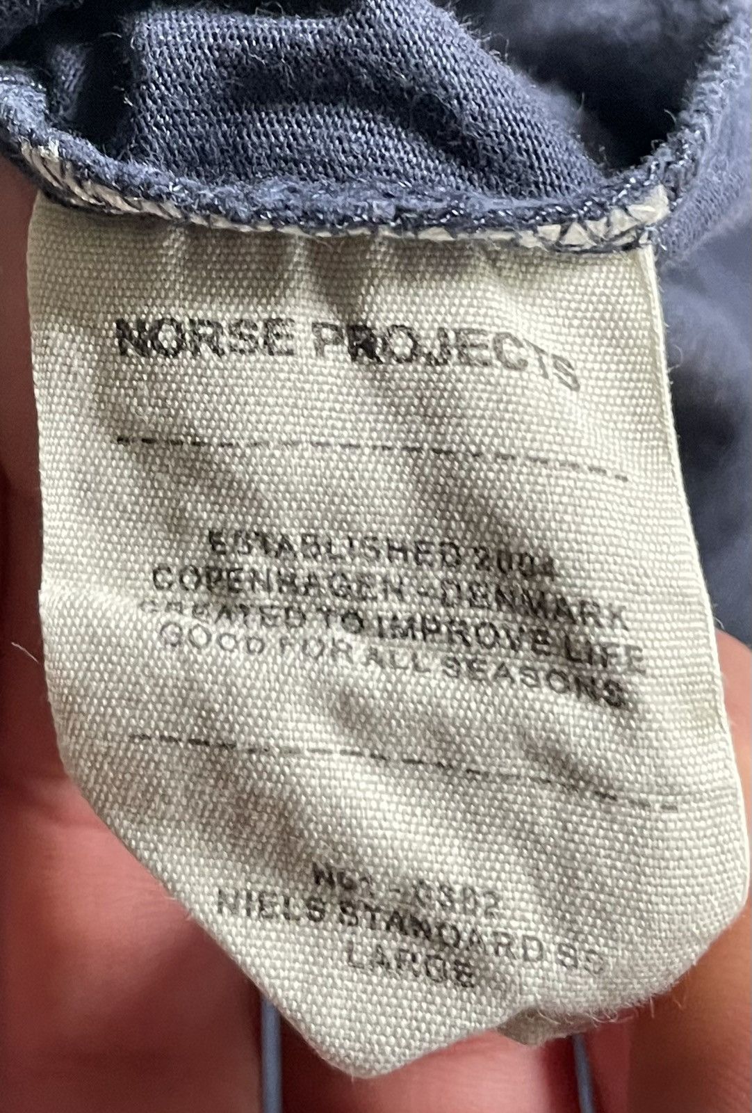 Norse Projects Norse Projects Basic T-Shirt Blue Size US L / EU 52-54 / 3 - 10 Thumbnail