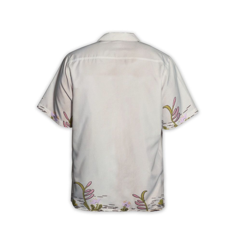 Designer Cotton Canvas Shirt with Floral Print Size US XL / EU 56 / 4 - 2 Thumbnail