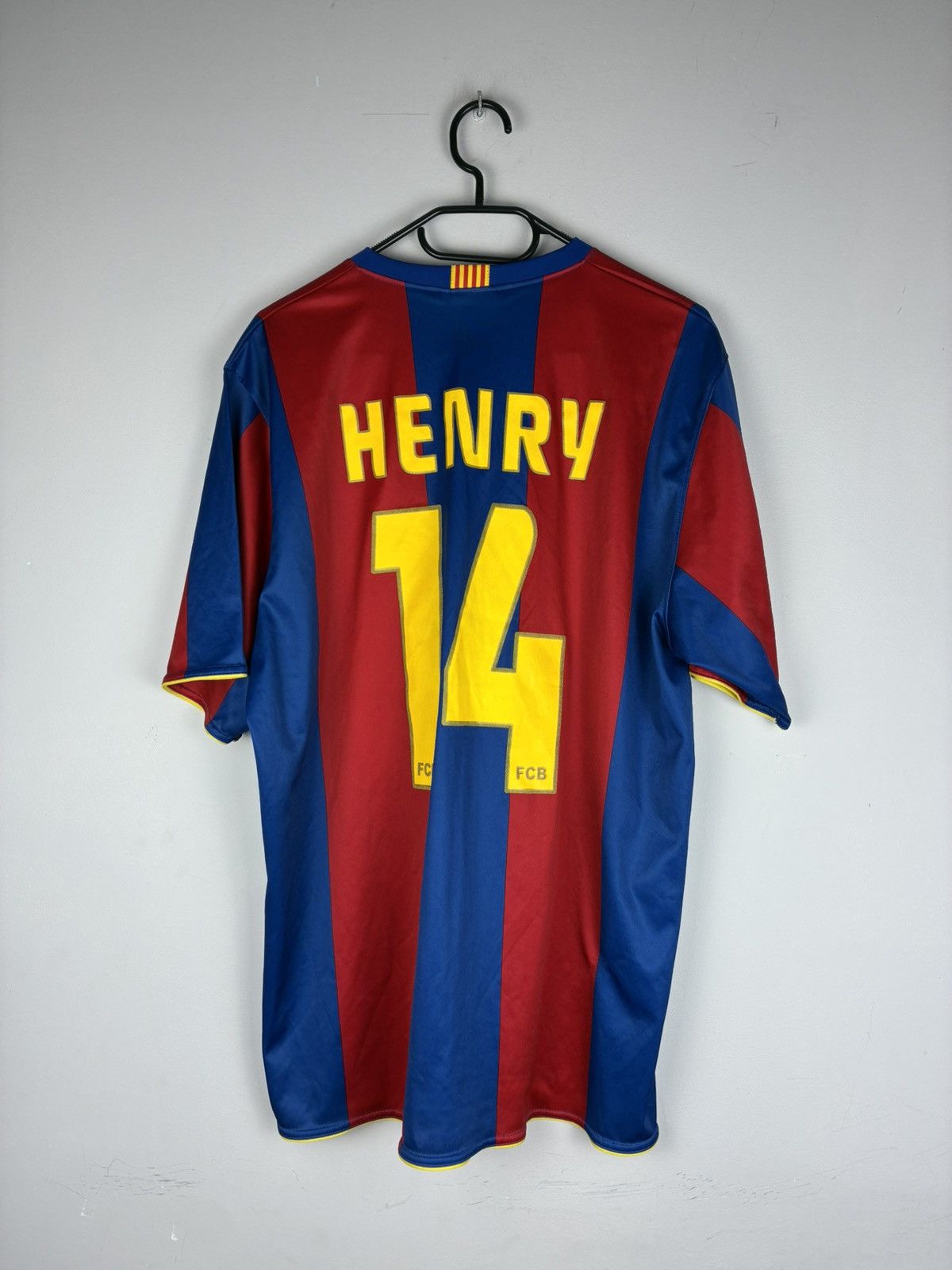 Vintage Fc Barcelona 2007/2008 home kit jersey #14 Henry Size US XL / EU 56 / 4 - 1 Thumbnail