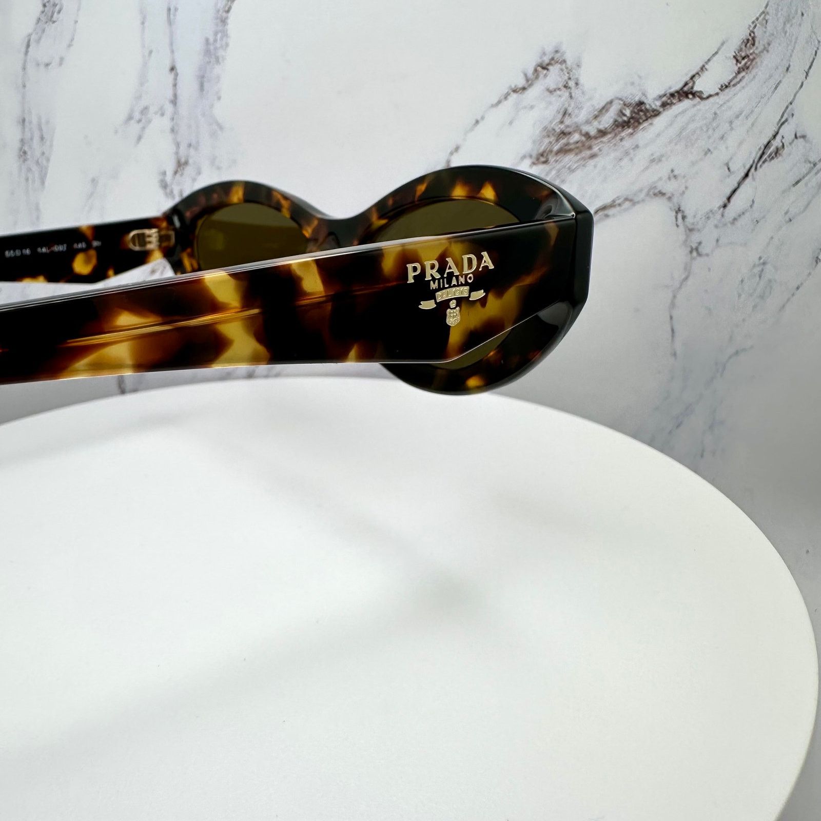 Prada PRADA New Sunglasses Symbole Logo Brown Tortoise Cat Eye Size ONE SIZE - 15 Thumbnail