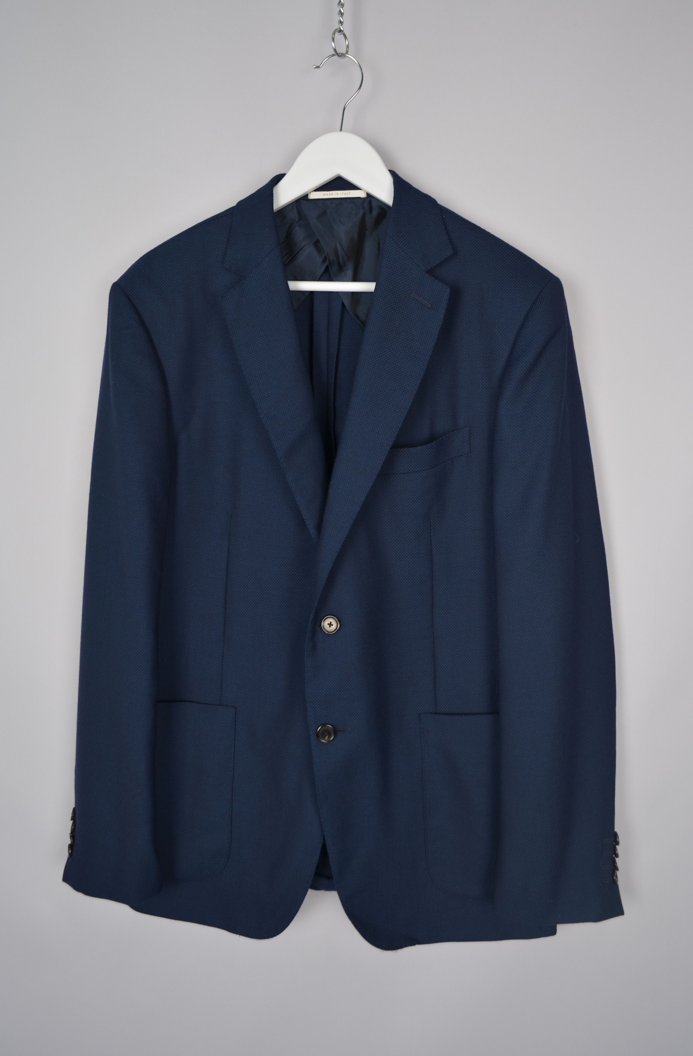 Pal Zileri Pal Zileri Vicenza Navy 100% Lana Wool Unlined Blazer Jacket Size 42R - 1 Thumbnail