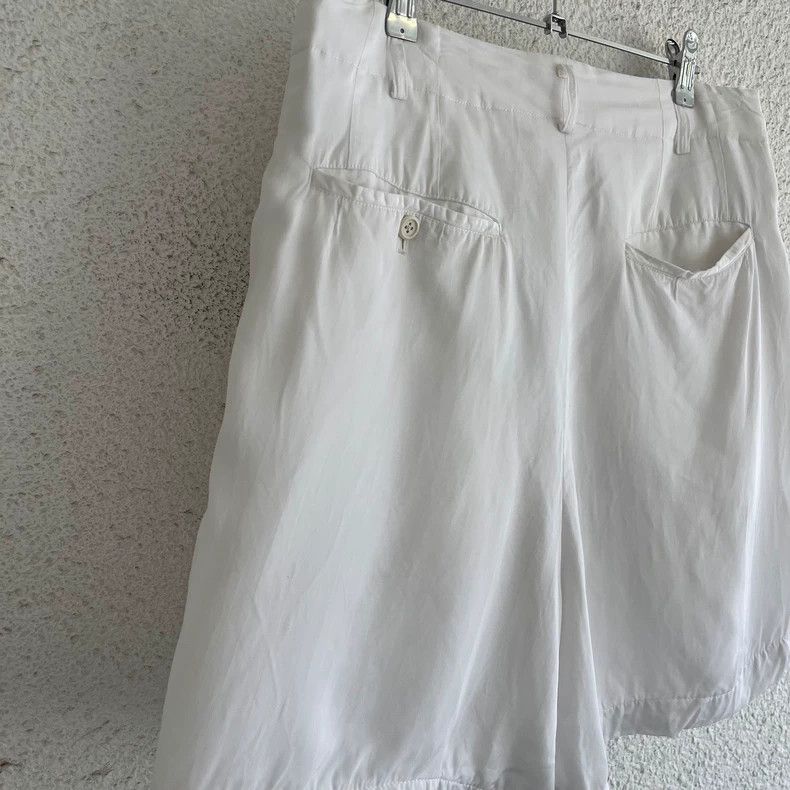 Yohji Yamamoto Yohji Yamamoto size m Black and white silk shorts Size US 28 / EU 44 - 5 Thumbnail