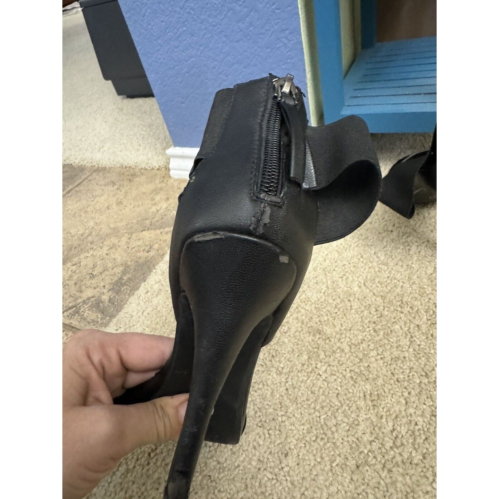 Other Deb Black Strappy Open Toe Heels Sandals - Size 6 Size US 6 / IT 36 - 8 Thumbnail