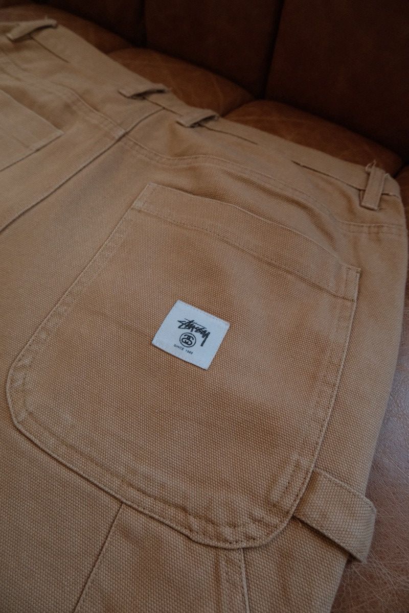 Stussy Beige Canvas Double Knee Pants Size US 34 / EU 50 - 1 Thumbnail