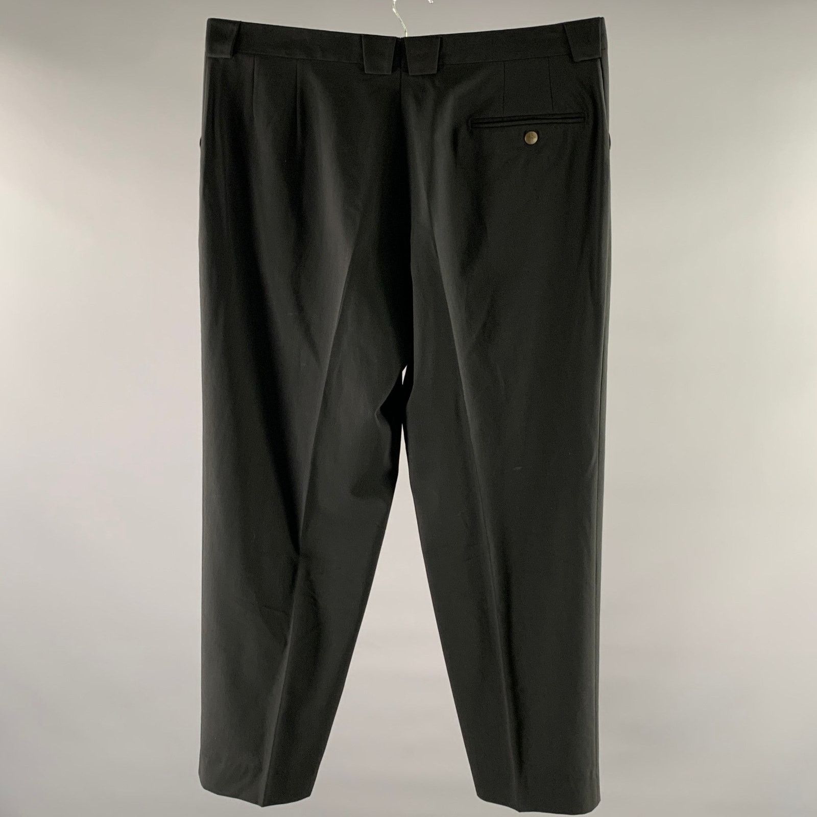 Thierry Mugler THIERRY MUGLER Size 36 Black Wool Relaxed Dress Pants Size US 36 / EU 52 - 3 Thumbnail