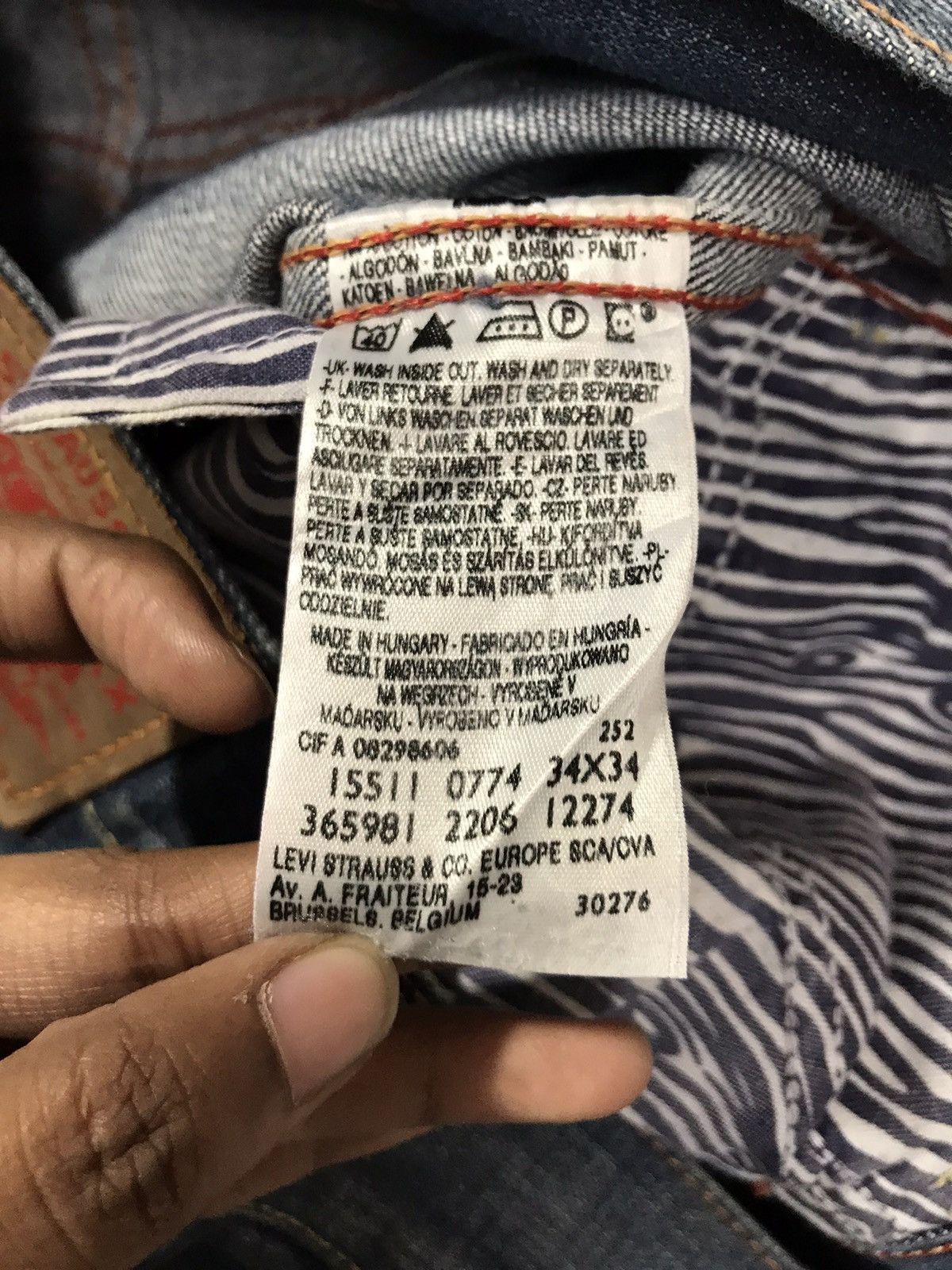 Levi's Vintage Levi’s buckle belt denim Size US 36 / EU 52 - 10 Thumbnail