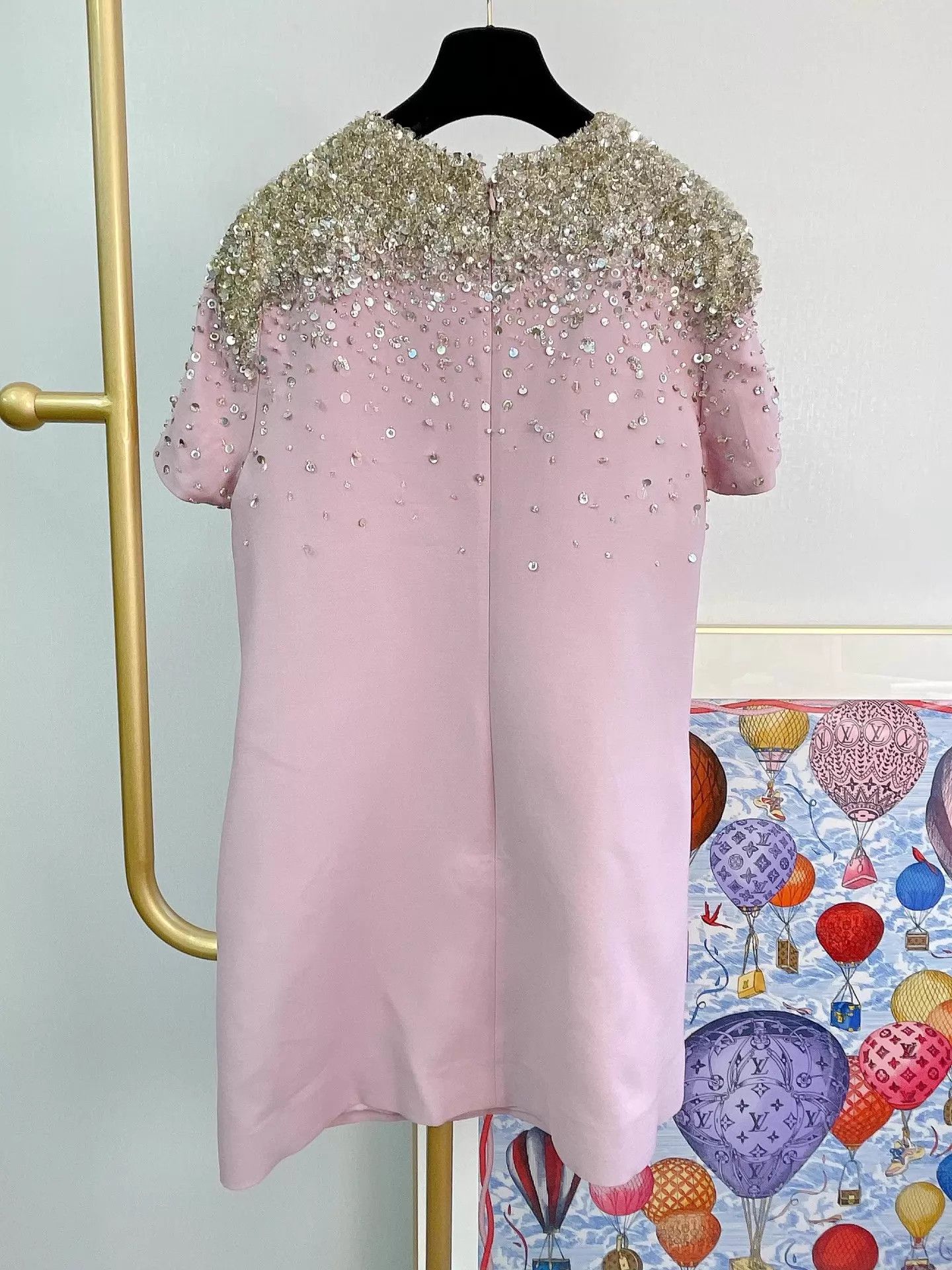 Valentino Valentino silk wool beaded dress 48 Size XL / US 12-14 / IT 48-50 - 2 Thumbnail