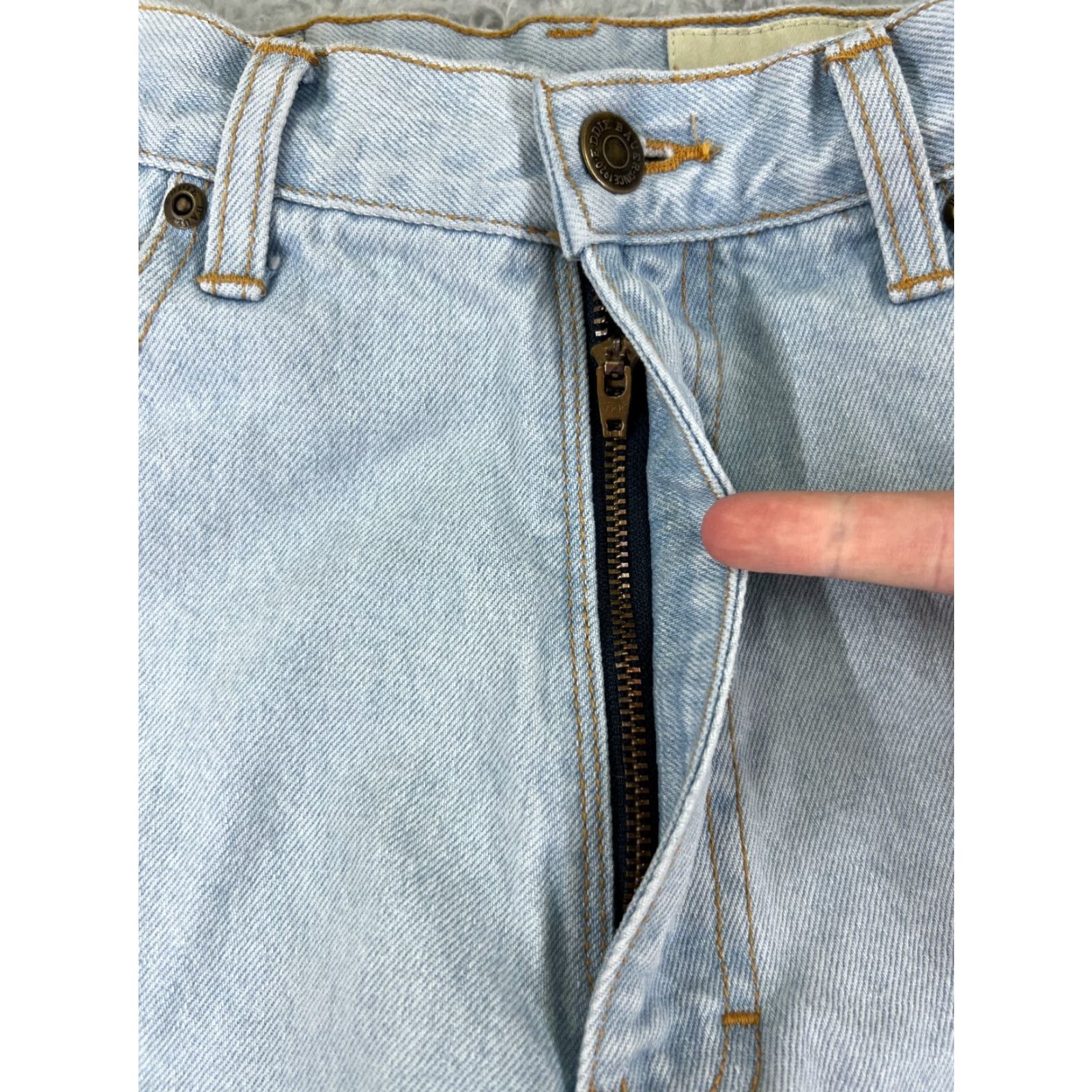 Eddie Bauer Eddie Bauer Jeans Womens 10 Blue Denim Straight Leg 100% Cotton Light Wash 25x29 Adult Regular 29.5 Inseam Mens Womens Girls Size 32" / US 10 / IT 46 - 5 Thumbnail