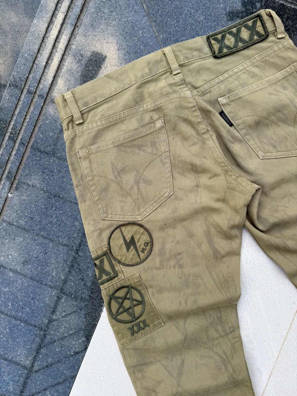 Hysteric Glamour 90’s HYSTERIC GLAMOUR HELL STAR MULTI LOGO Y2K CASUAL PANTS Size US 30 / EU 46 - 8 Thumbnail