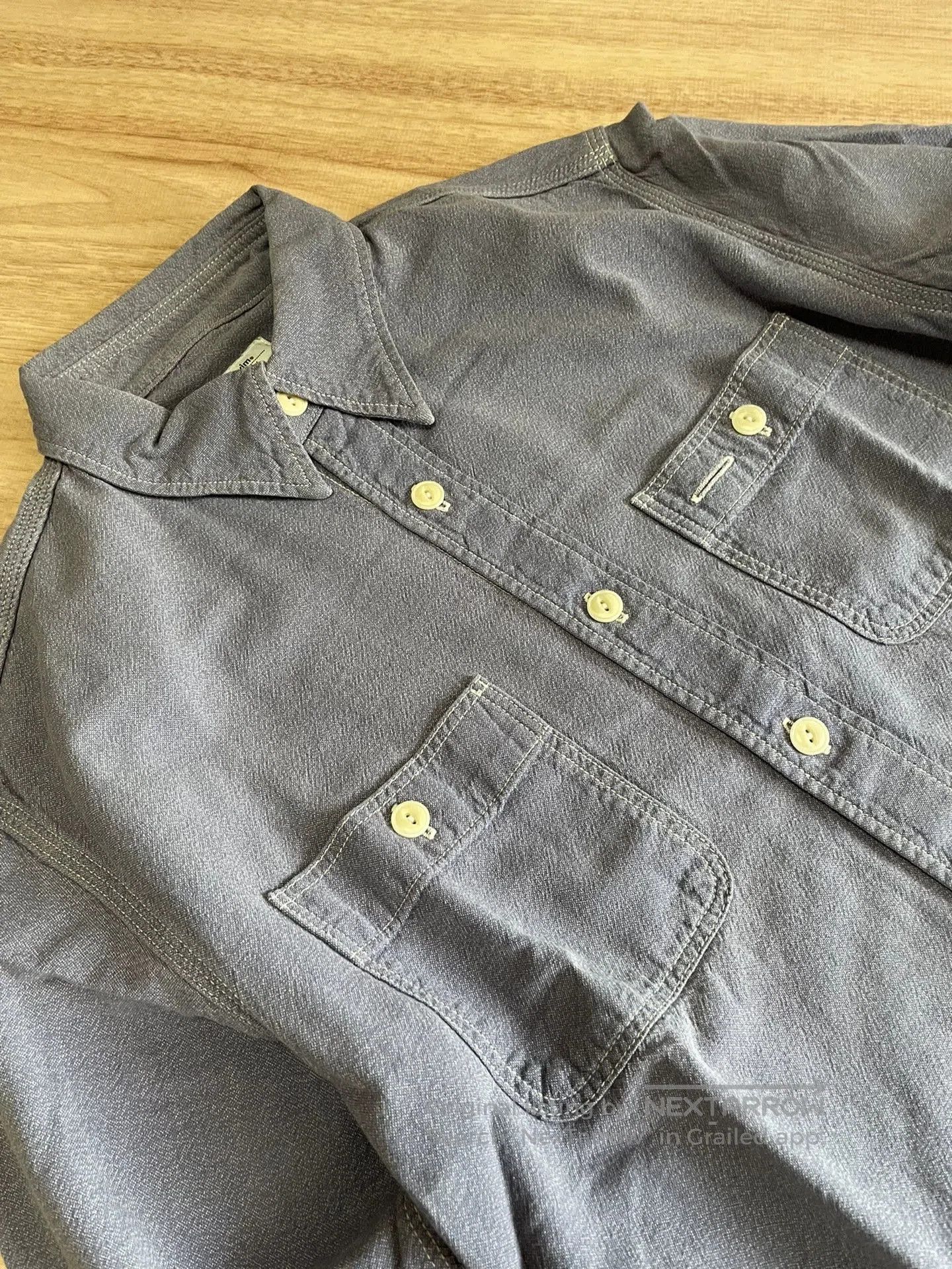 Visvim VISVIM F.I.L Limited Damaged Long Sleeve Shirt. Size US S / EU 44-46 / 1 - 4 Thumbnail