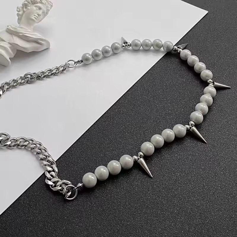 Japanese Brand Gothic Rivet Necklace - Y2K Goth Pendant Size ONE SIZE - 3 Thumbnail