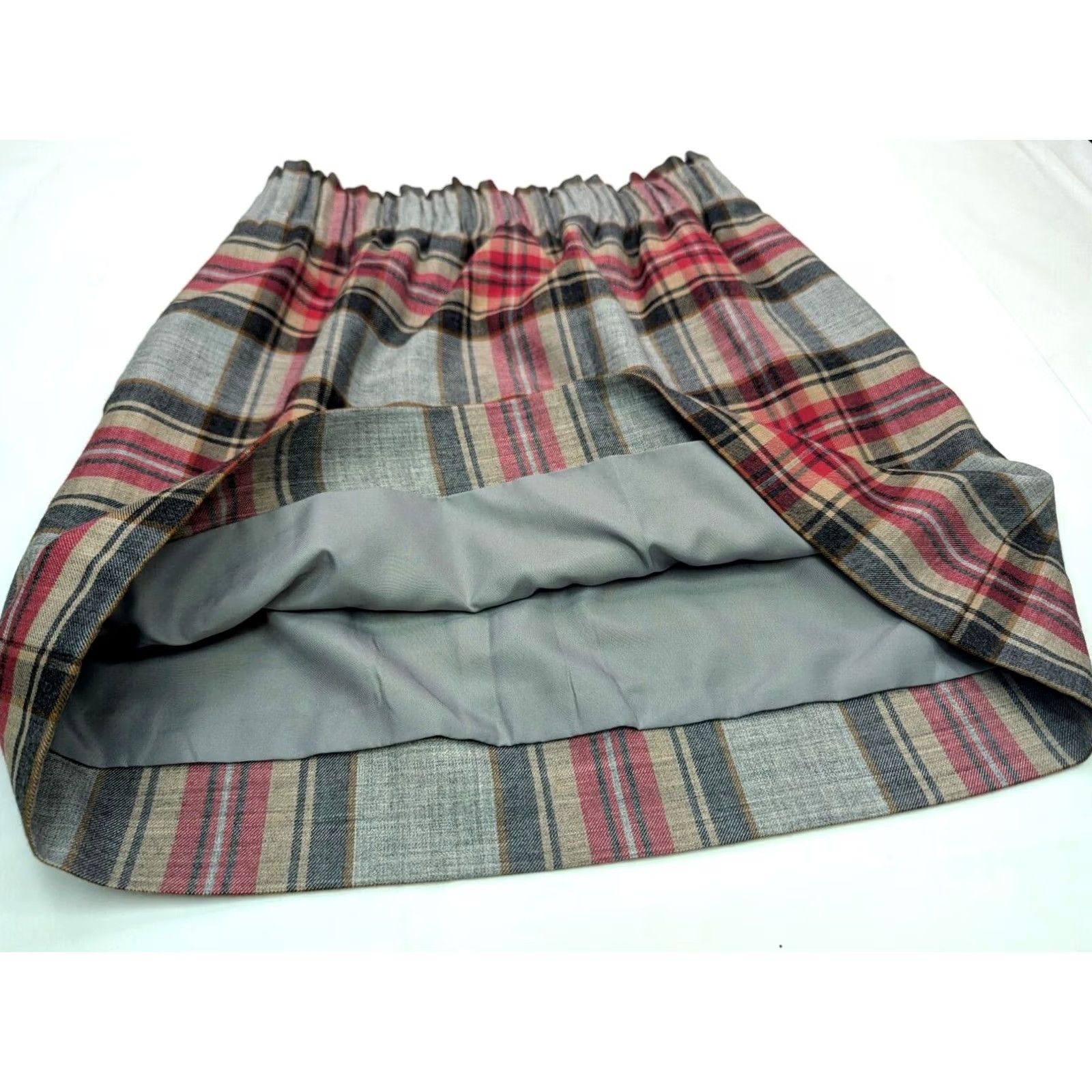 J.Crew J.CREW Plaid Sidewalk Skirt Woman 0 Wool Blend A-Line Short 24" Waist Red Plaid 06308 Women’s Skirt Vintage No Size 25" / US 0 / IT 36 - 5 Thumbnail