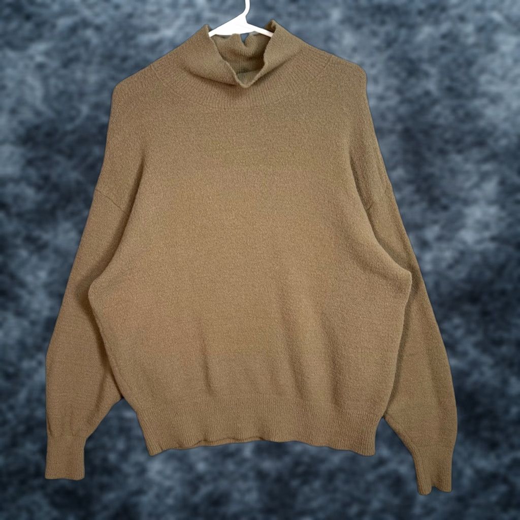 Vintage Wilfred Free Women's Sweater Pullover Size Small Brown Long Sleeve High Neck Casual Knit Size S / US 4 / IT 40 - 1 Thumbnail
