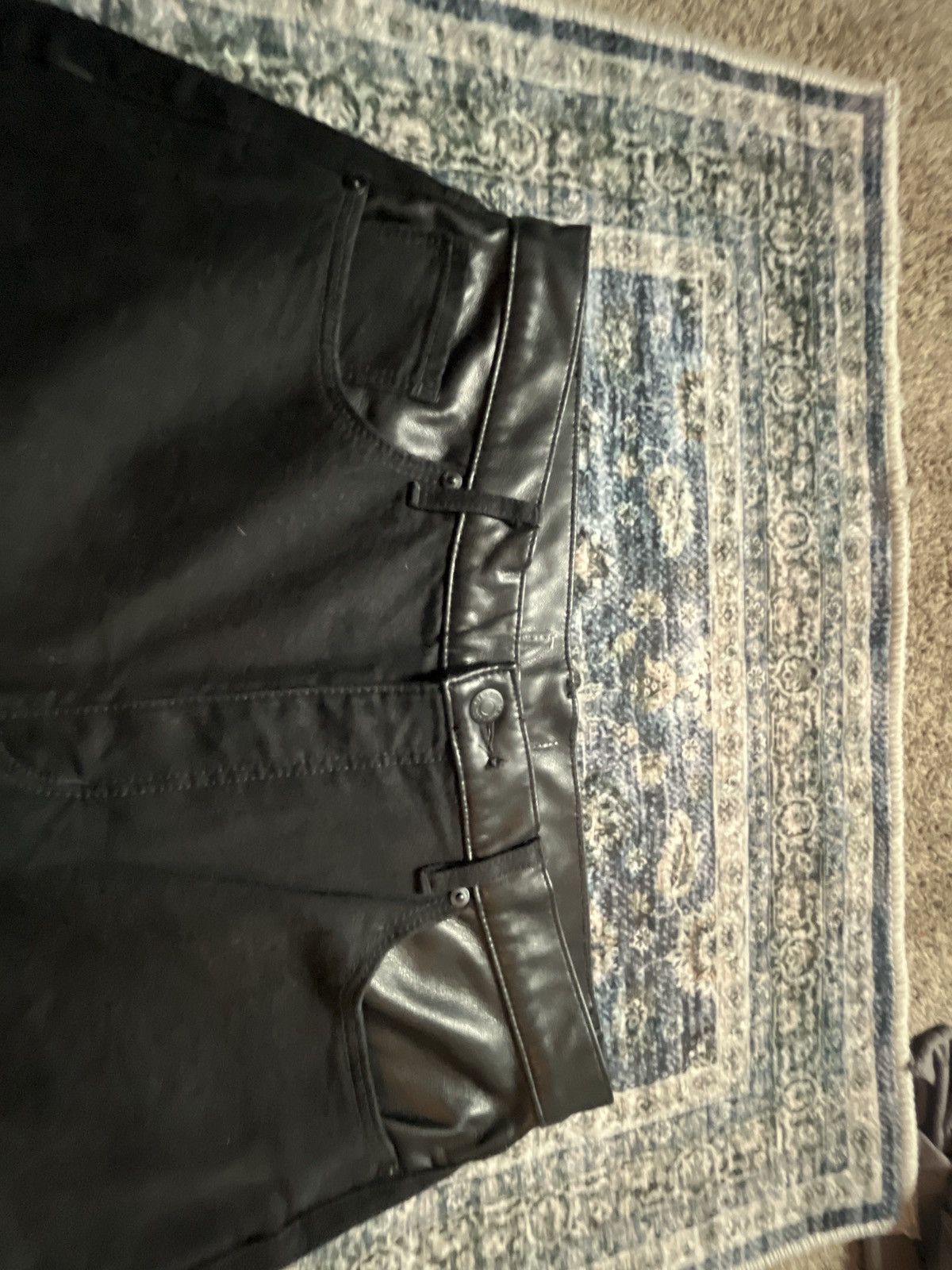 Other leather waistband denim Size US 33 - 3 Thumbnail