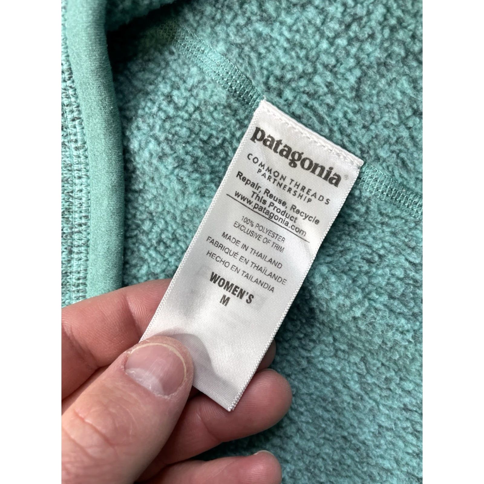 Patagonia Patagonia Better Sweater Fleece Jacket Women Medium Green 1/4 Zip 25617 Pullover Size M / US 6-8 / IT 42-44 - 7 Thumbnail