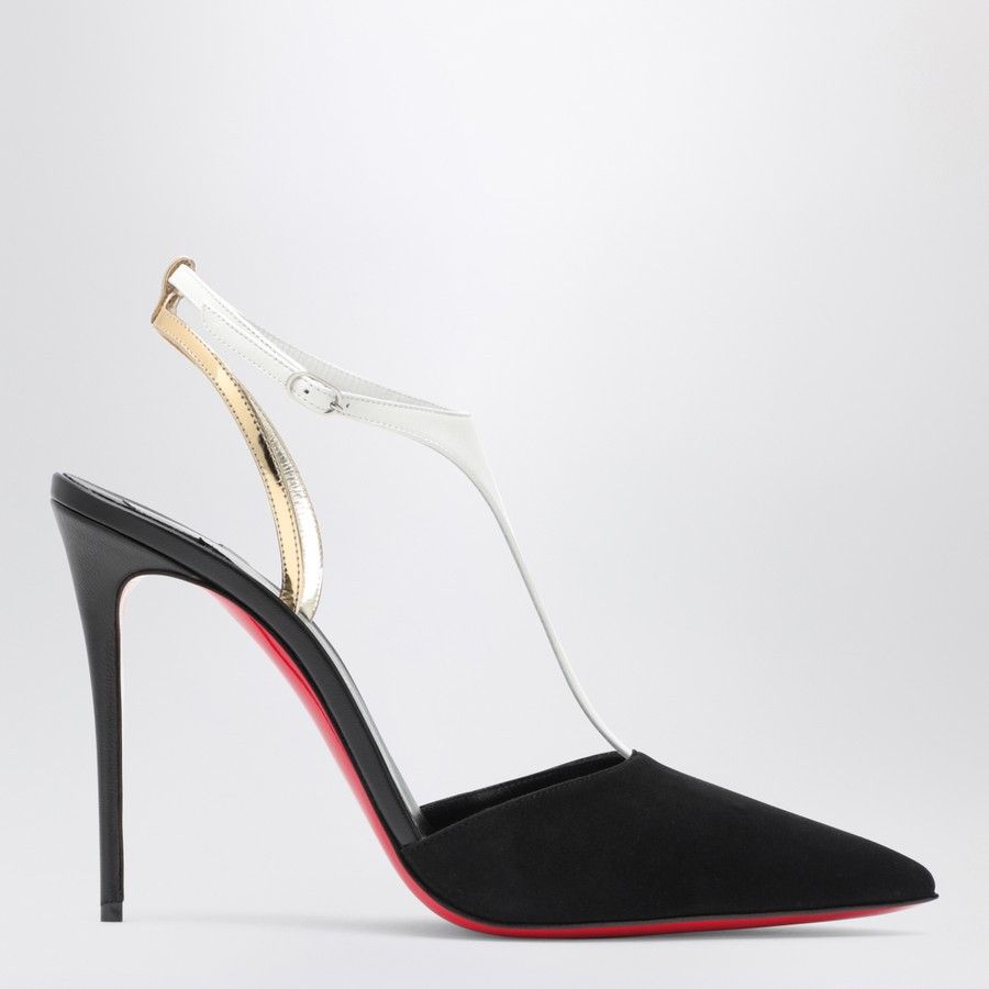 Christian Louboutin o1d2blof0824 Decollete' high Athina in Black Size US 6 / IT 36 - 1 Thumbnail