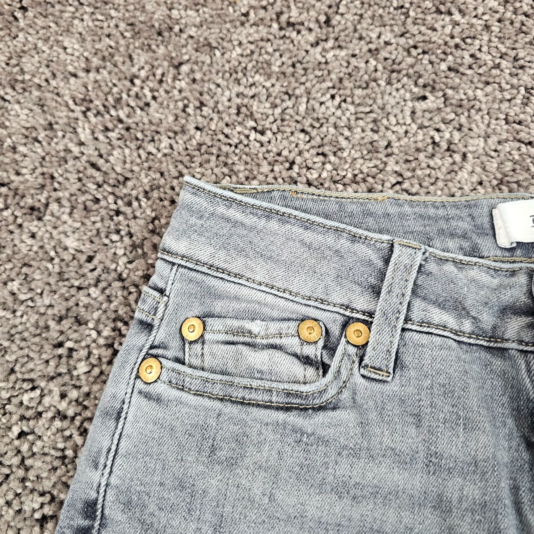 CLOSED VINTAGE Closed Jeans Women 24 Gray Skinny Mid Rise Denim 31in Inseam Italy 22x31 Slim Stretch Mens? Size 42" / US 20 - 3 Thumbnail