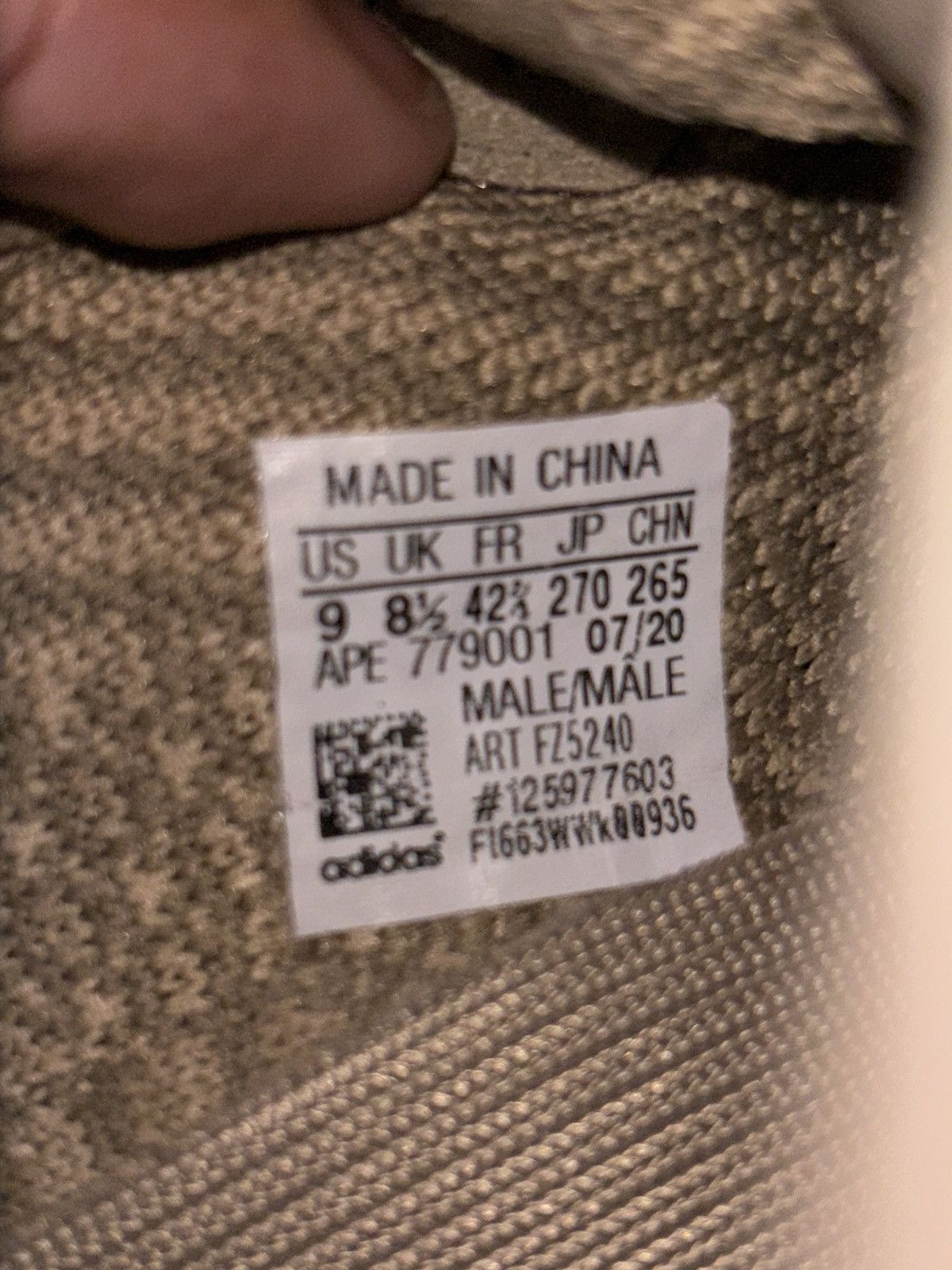 Yeezy 2020 Adidas Yeezy Boost 350 V2 'Sand Taupe' Size US 9 / EU 42 - 5 Thumbnail