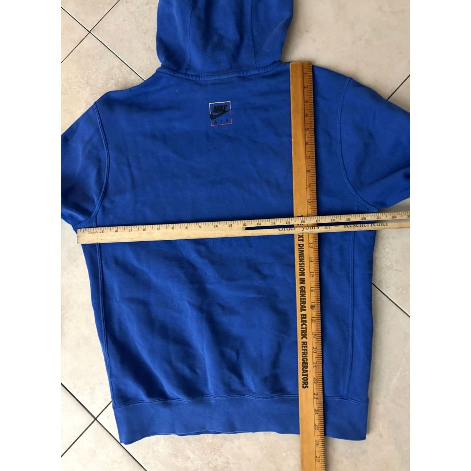 Nike Nike Air Logo Club Fleece Pullover Hoodie Men XS? No, Size S Blue Logo Sweater 014 Winter Classic Size US S / EU 44-46 / 1 - 6 Thumbnail