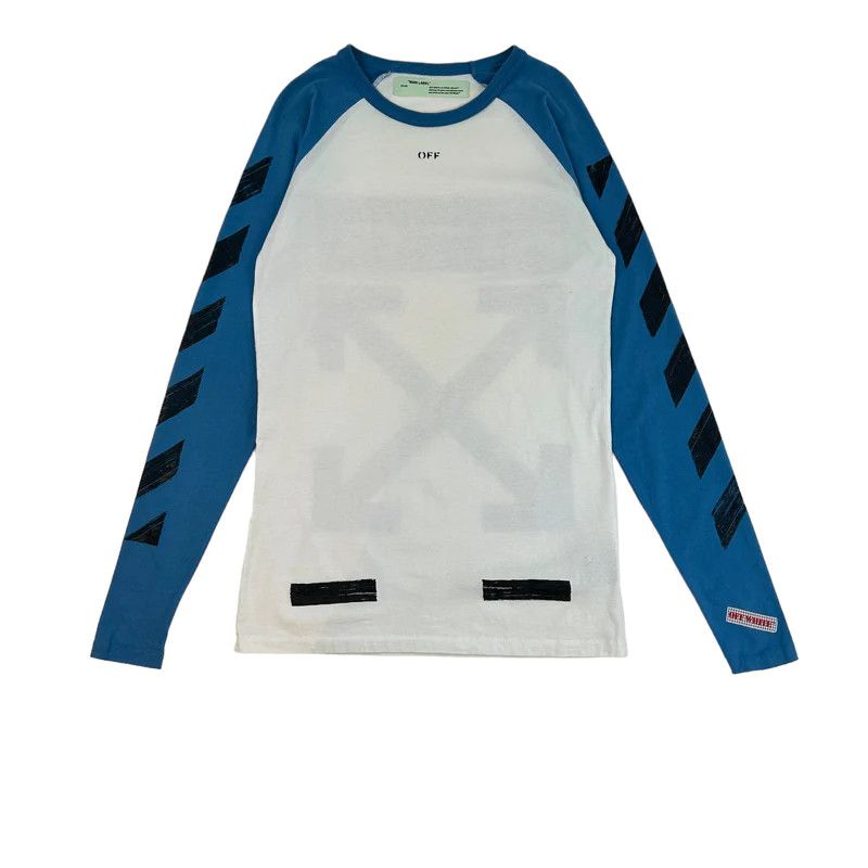 image of Off White Brushed Arrows Longsleeve, Men's (Size Small)
