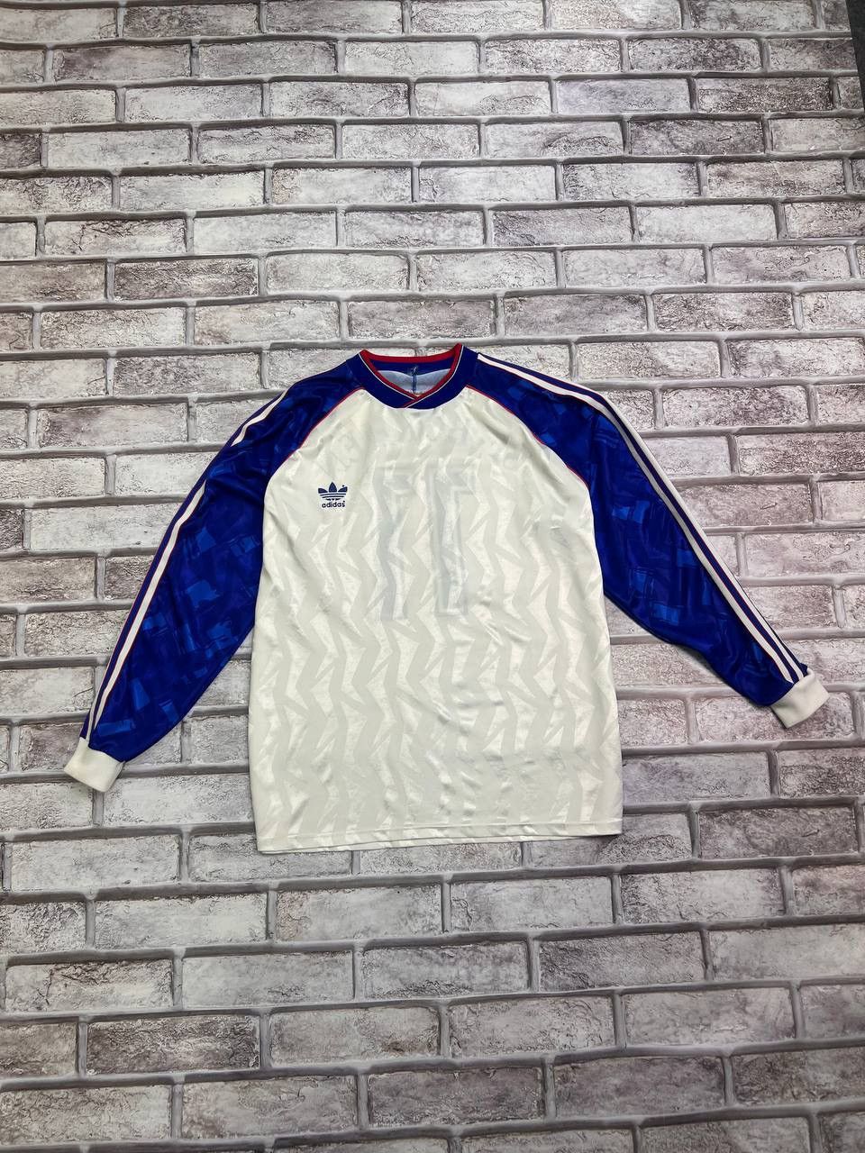Adidas × Vintage ADIDAS 90s FOOTBALL SHIRT SOCCER JERSEY MEN WHITE Size US XL / EU 56 / 4 - 1 Thumbnail