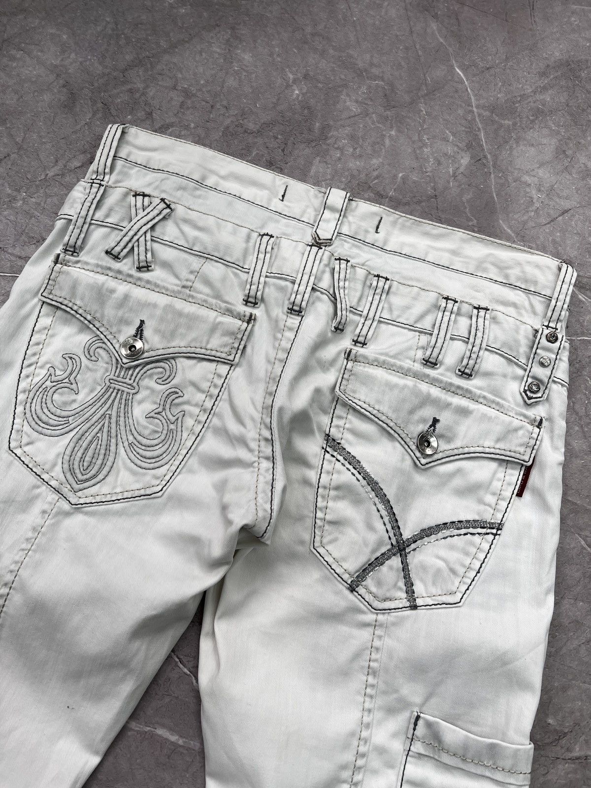 Emporio Armani × If Six Was Nine × Le Grande Bleu (L.G.B.) 2000s Unknown Japanese Bondage Cargo Pants 2k style Size US 34 / EU 50 - 12 Thumbnail