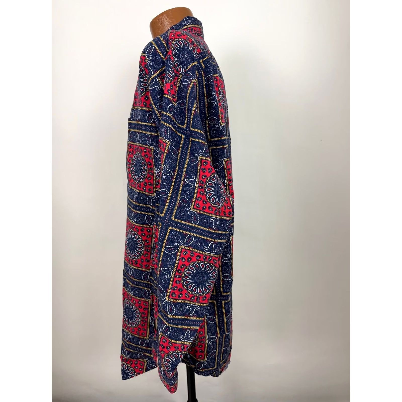Vintage VINTAGE Daniel Cremieux Shirt Men XL Paisley Cotton Button-Up 90s Blue Size US XL / EU 56 / 4 - 6 Thumbnail