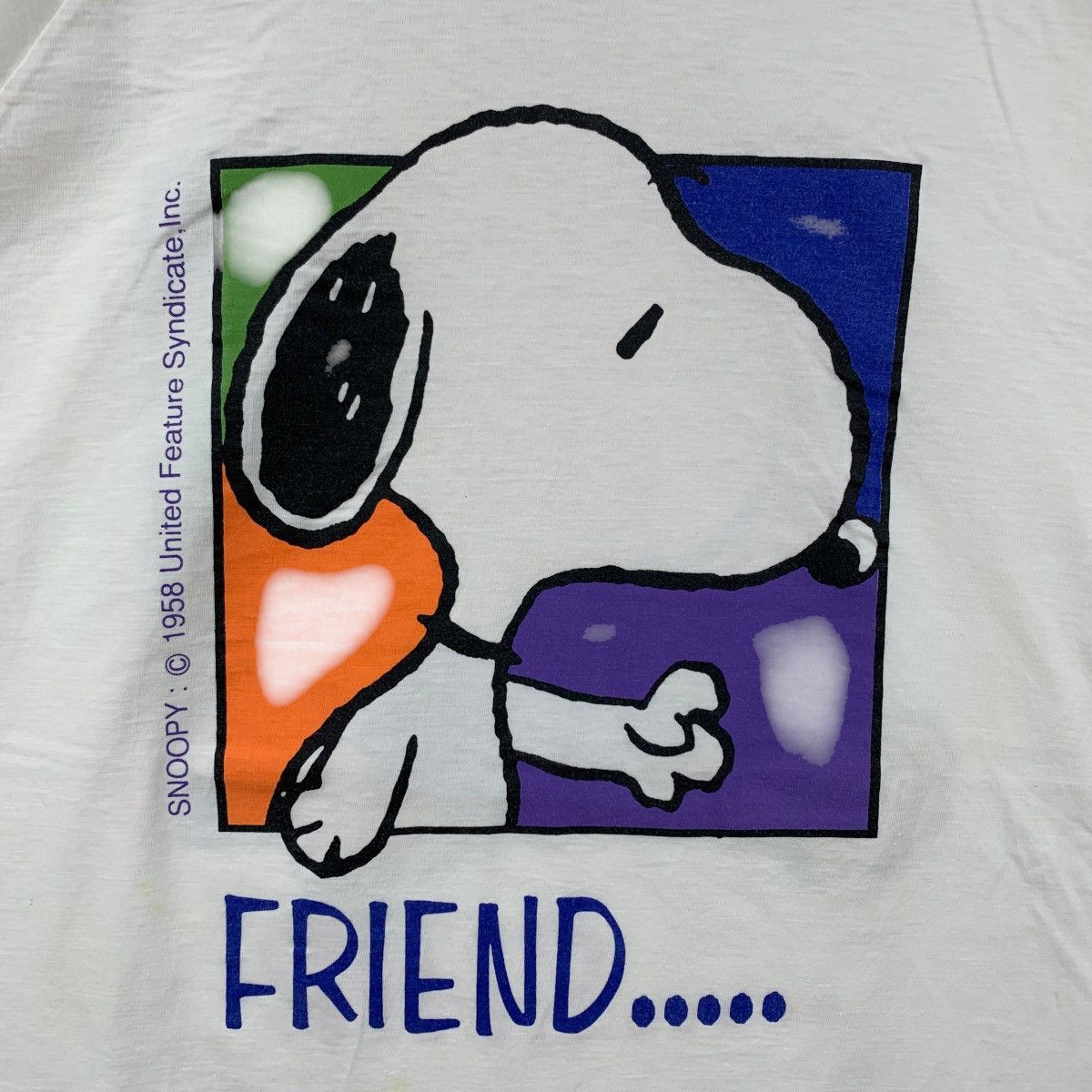 Peanuts Vintage 90s SNOOPY PEANUTS Character Print White Shirt Size US M / EU 48-50 / 2 - 4 Thumbnail