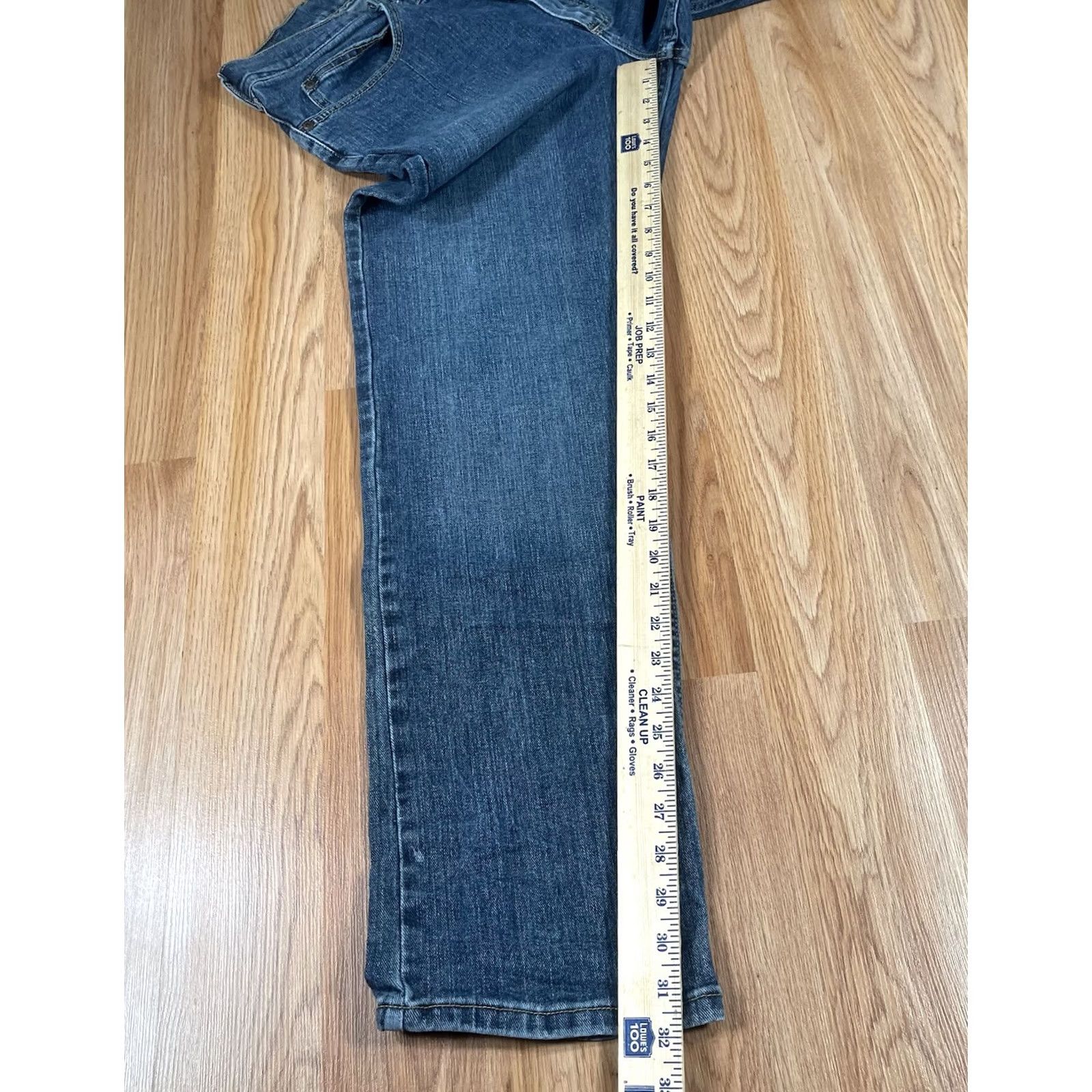 Lee Lee Jeans Mens 36Wx32L Regular Fit Straight Leg Denim Cotton Blend Blue Spandex Size US 36 / EU 52 - 6 Thumbnail